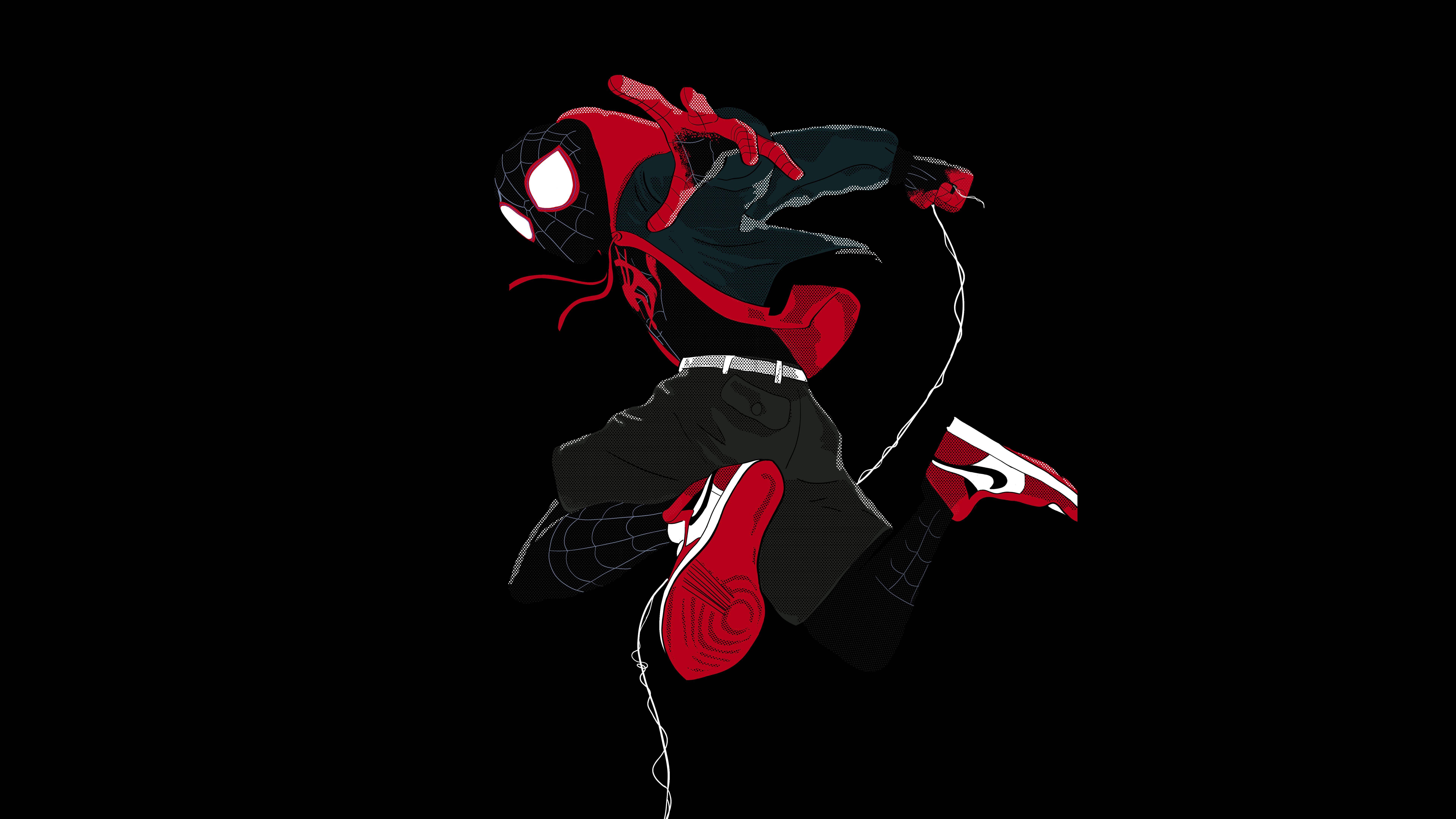 spider man into the spider verse hd wallpaper — 7680x4320 wallpaper