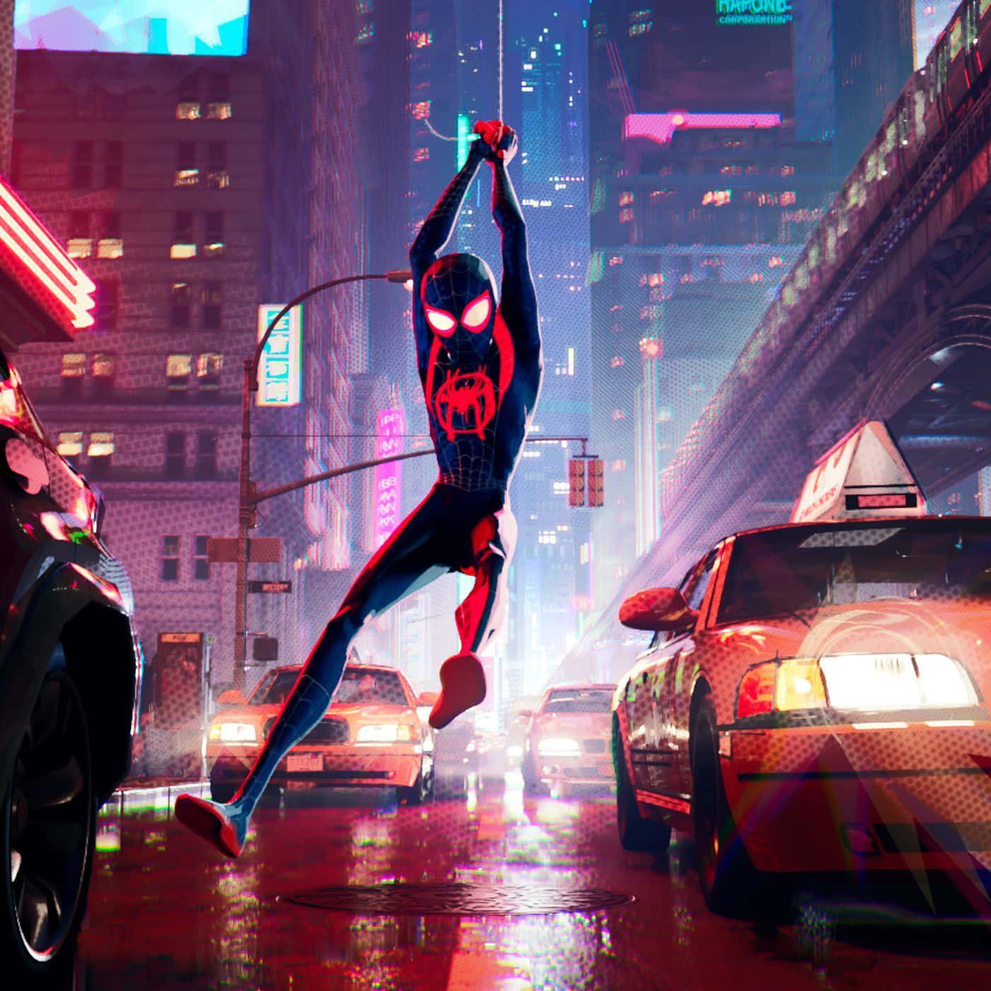 spider man into the spider verse hd wallpaper — 1400x1400 wallpaper