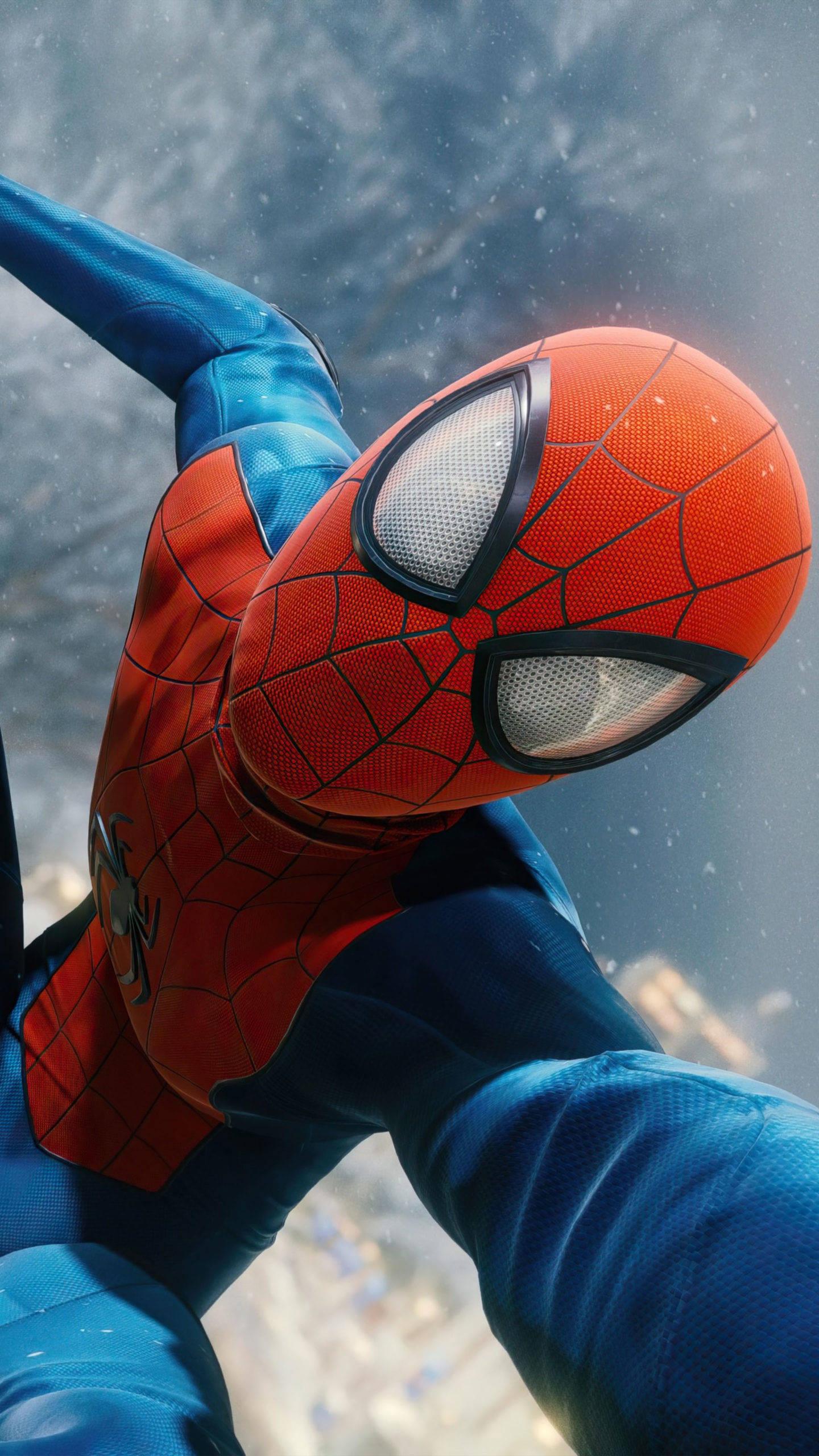 Spider Man Mask Mobile — 1440x2560 wallpaper
