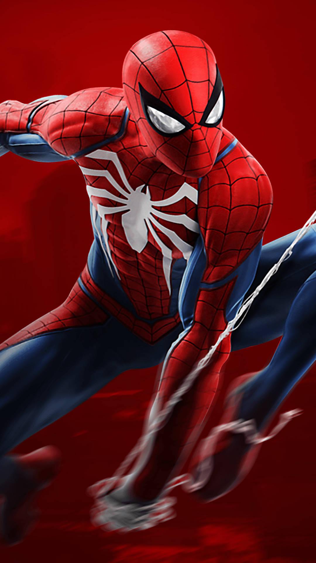 Spider Man Red Suit Mobile — 1080x1920 wallpaper