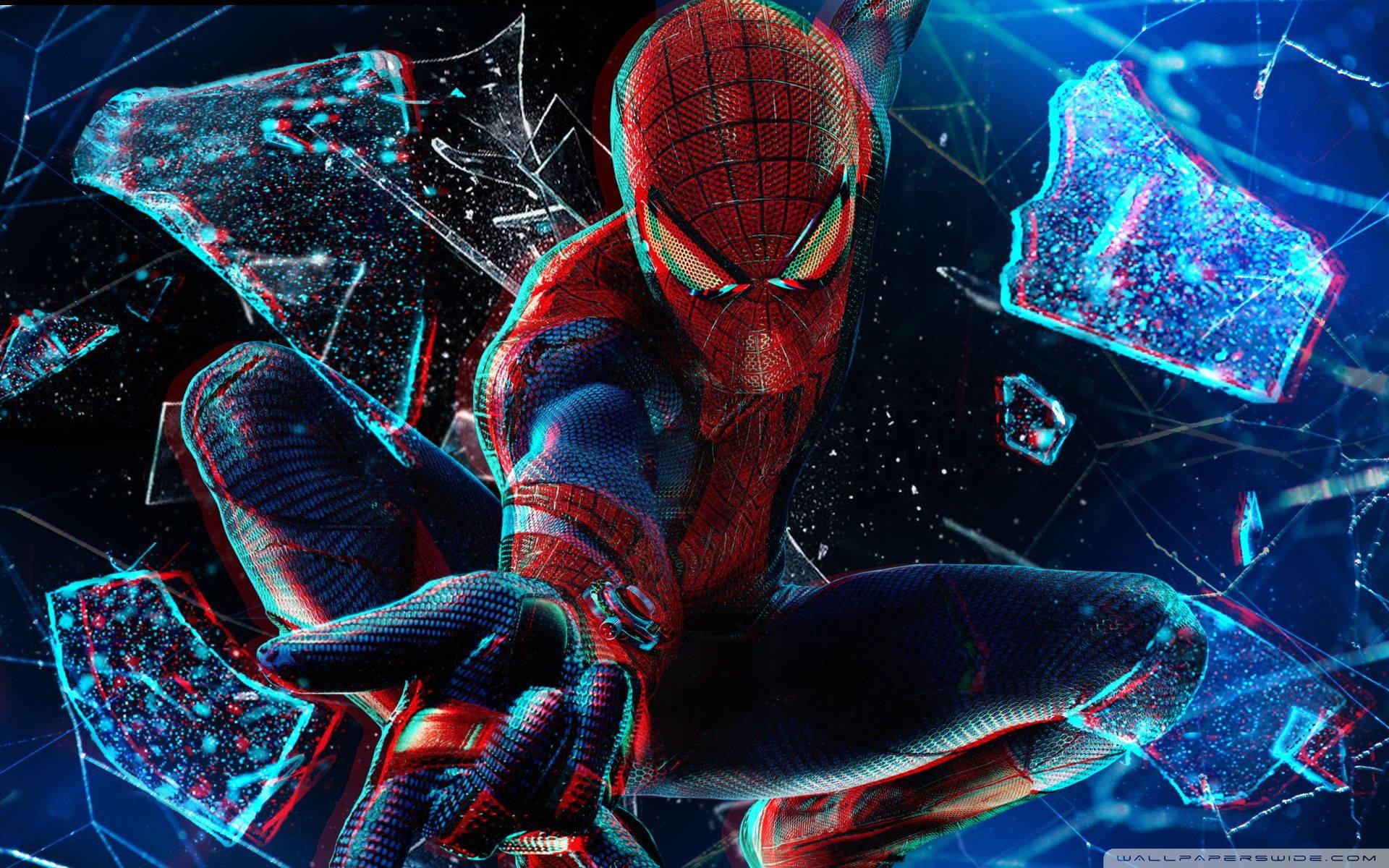 Spiderman breaks through the boundaries of reality — 1920x1200 wallpaper