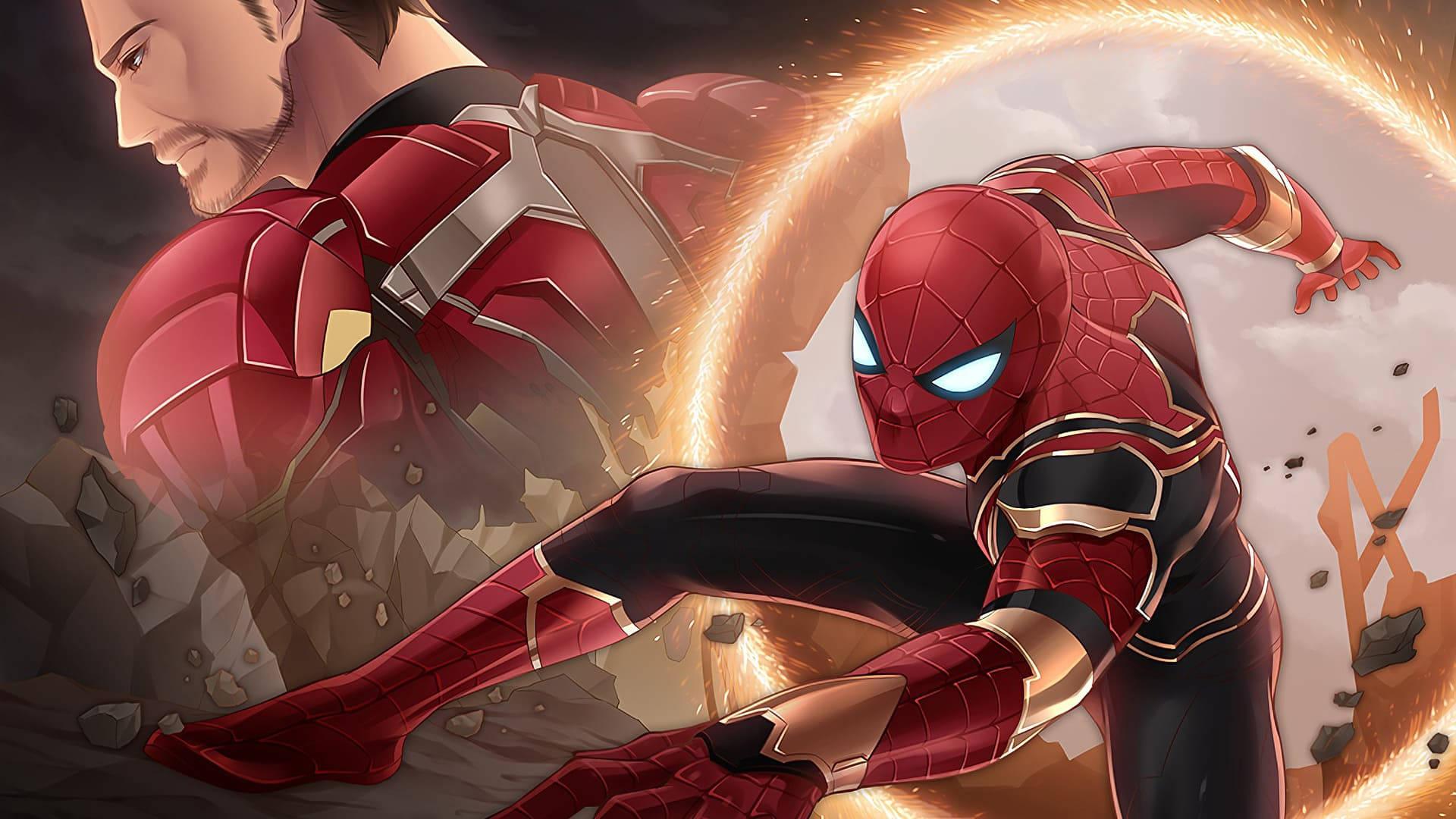 Spiderman meets Iron Man