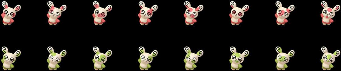 Spinda_ Variants_ Pokemon — 1121x235 wallpaper