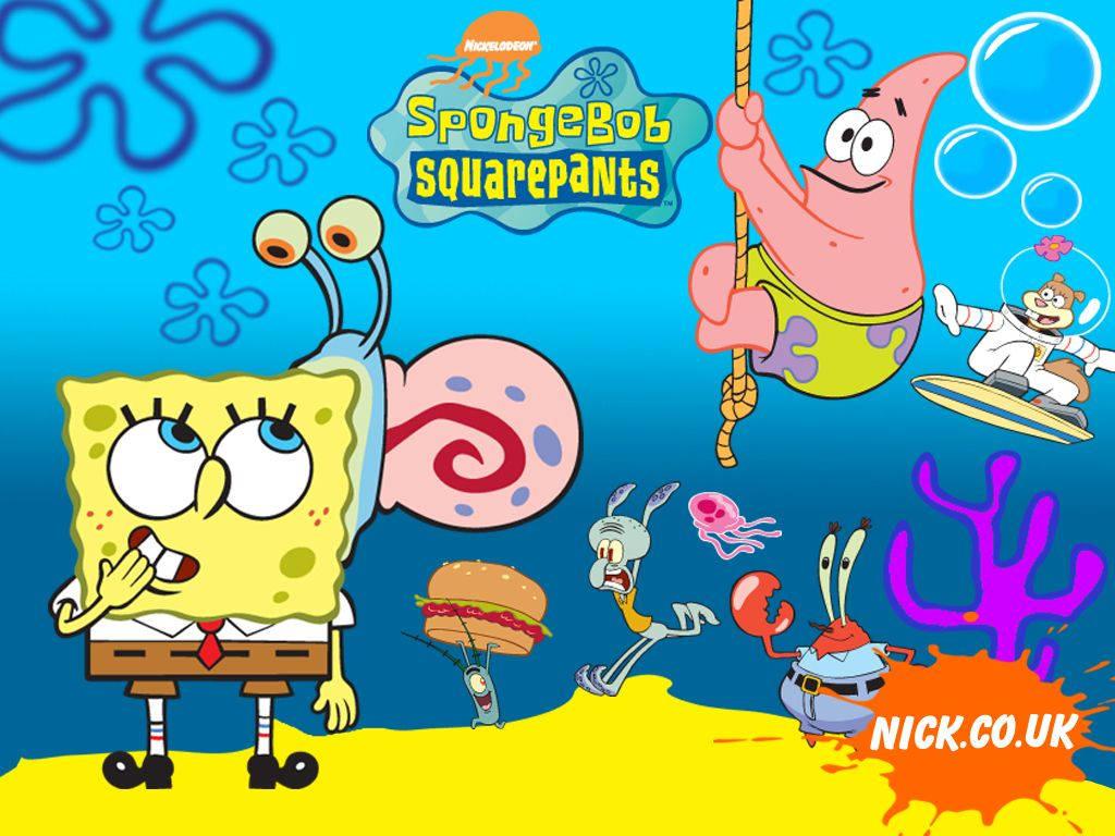 Spongebob And Friends — 1024x768 wallpaper
