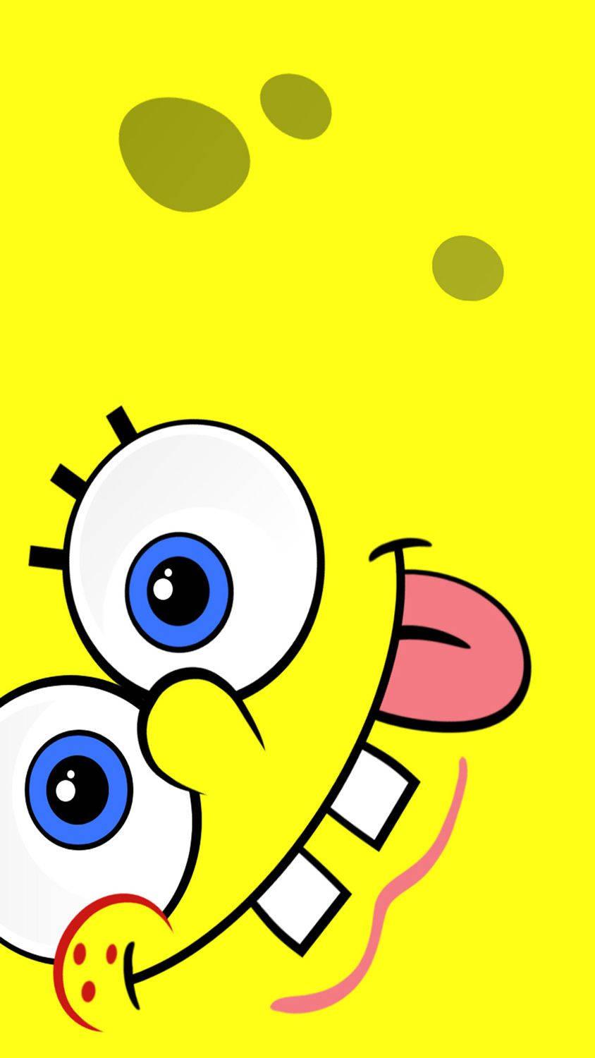 Spongebob Enjoys the Fun of the Sea! — 844x1500 wallpaper