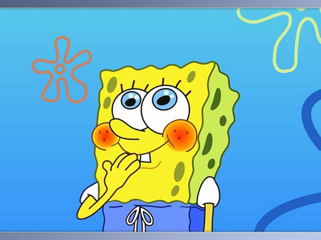 Spongebob sporting his best smile — 1024x768 wallpaper