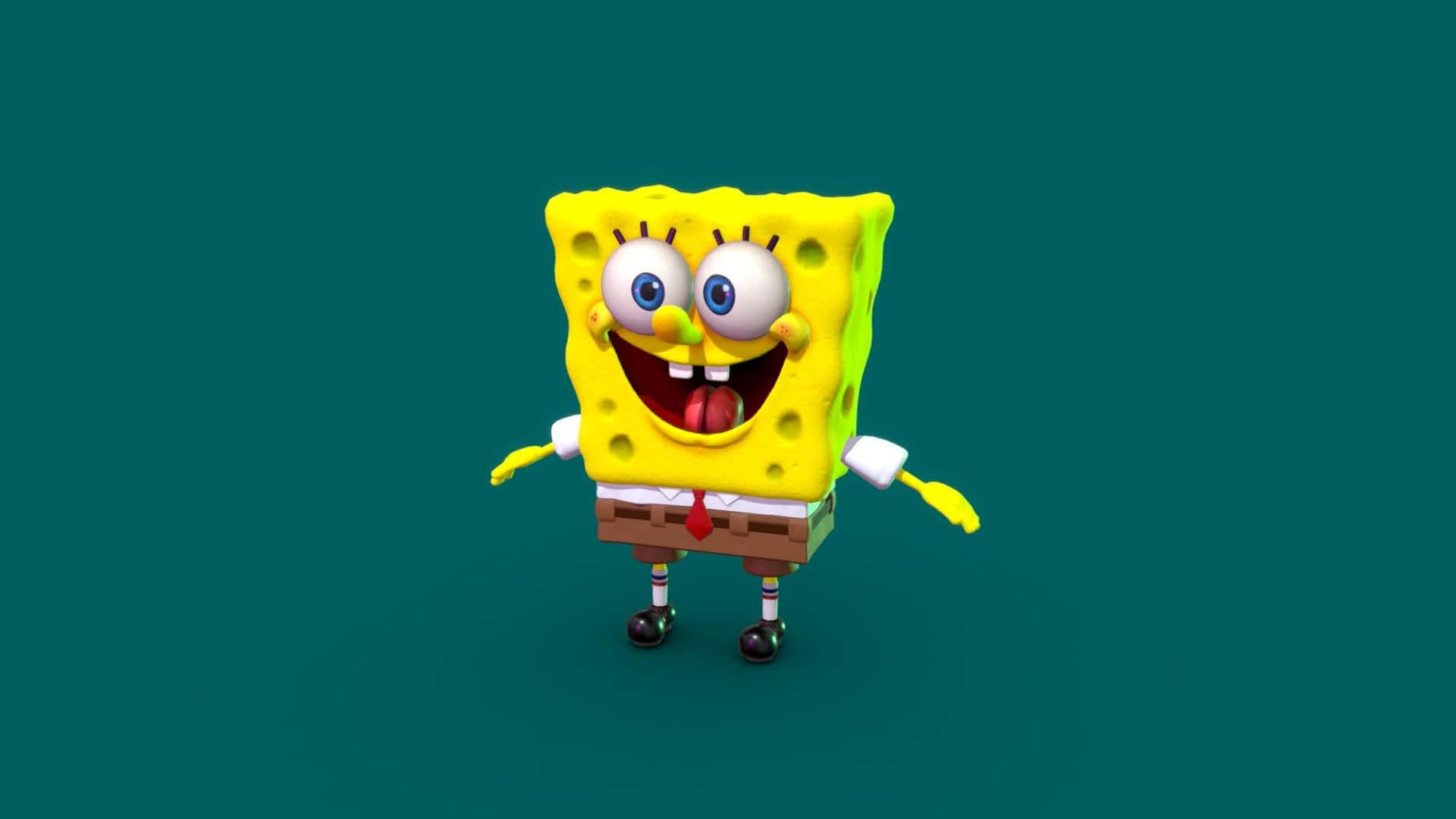 SpongeBob SquarePants 3D Model Picture — 1920x1080 wallpaper