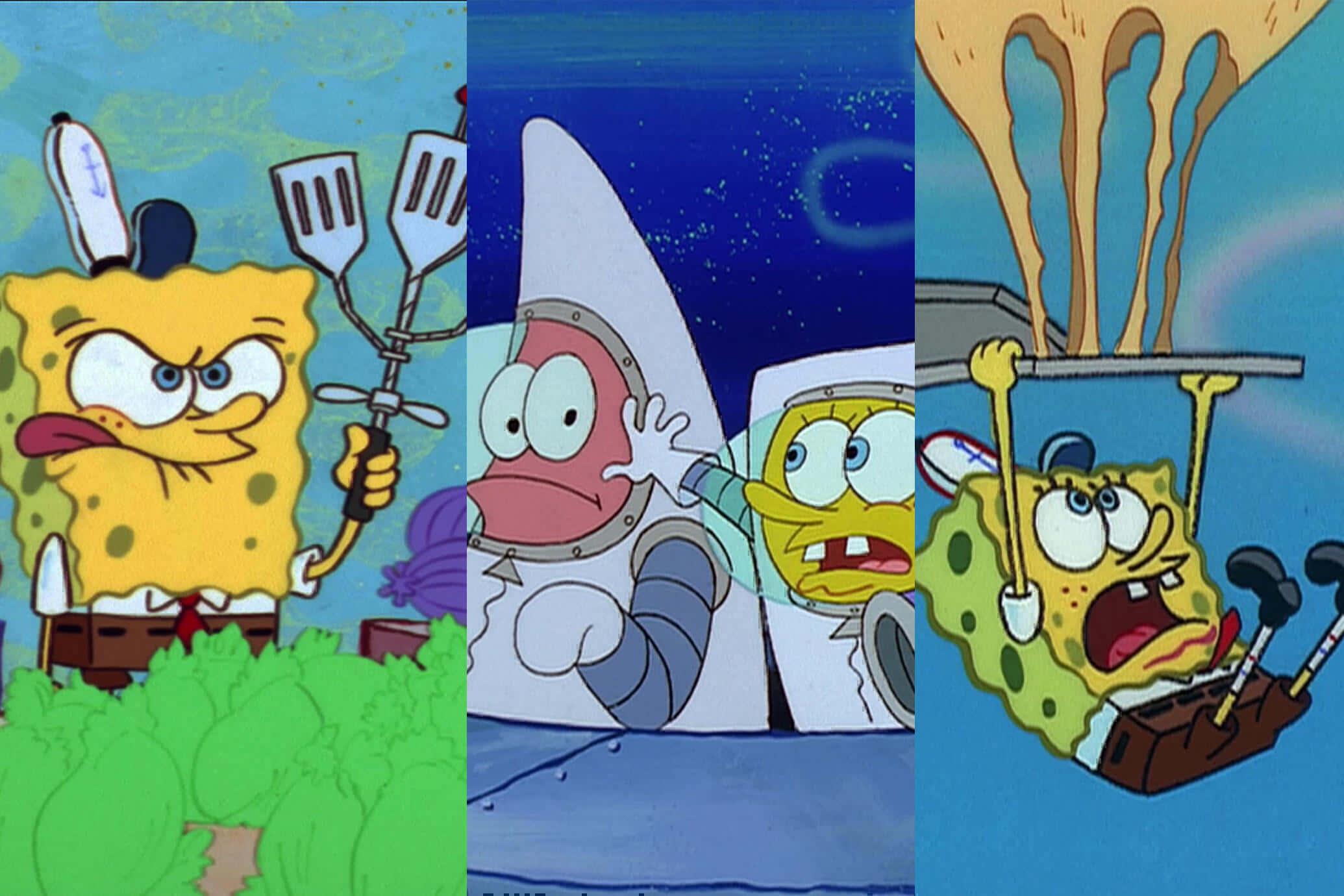 SpongeBob Squarepants Episode Panels Picture — 2070x1380 wallpaper