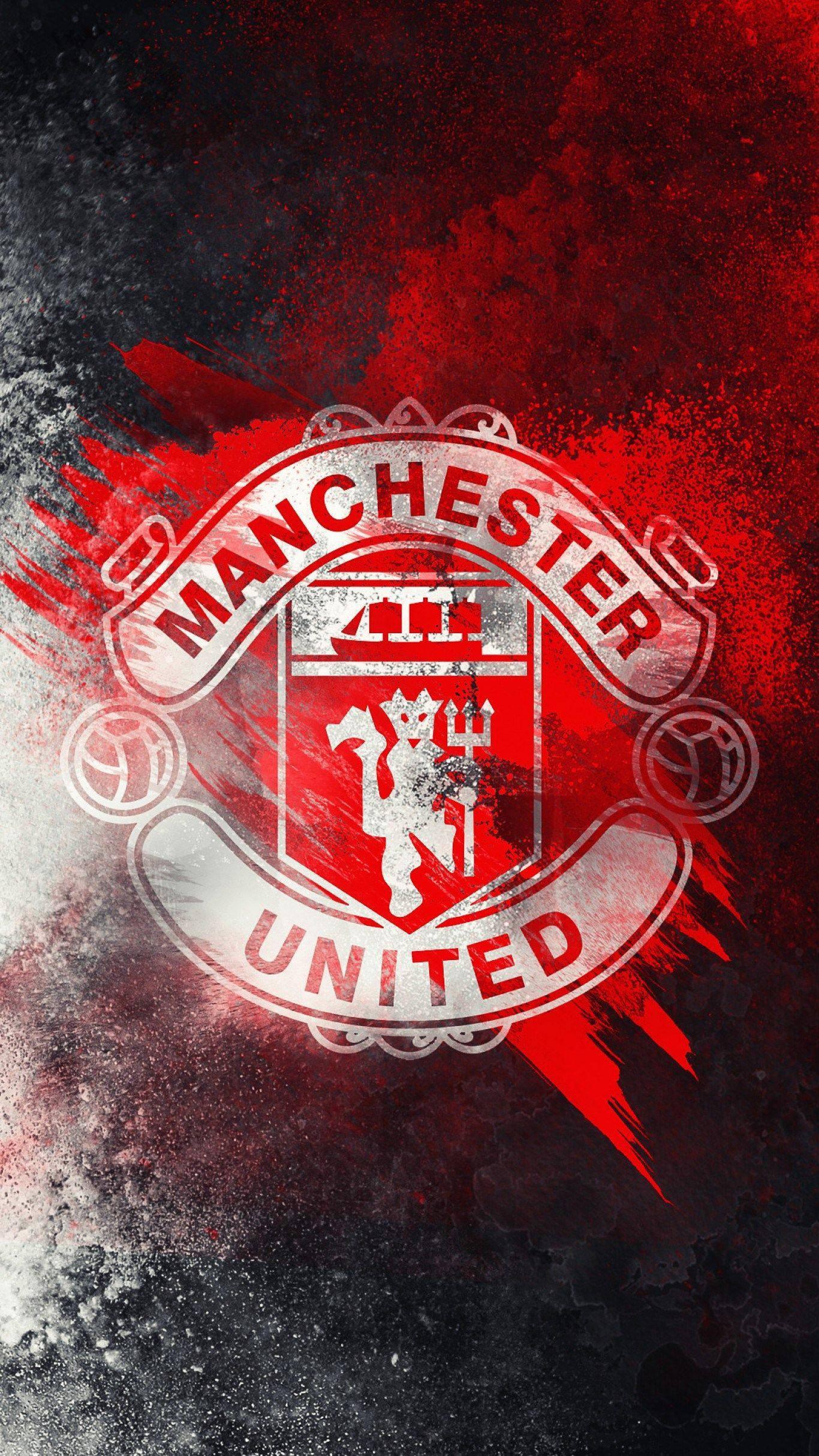 Spray Paint Manchester United Poster — 1366x2428 wallpaper