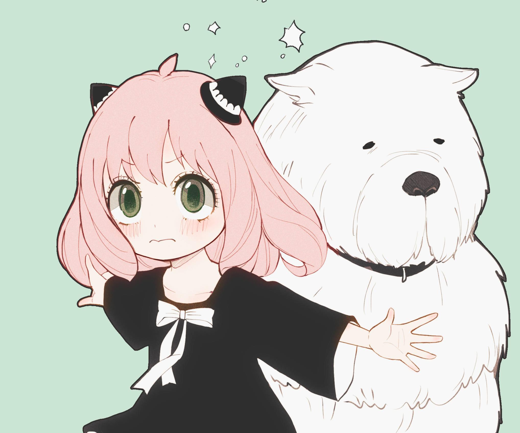 Spy X Family Anya Protecting Bond — 2036x1697 wallpaper