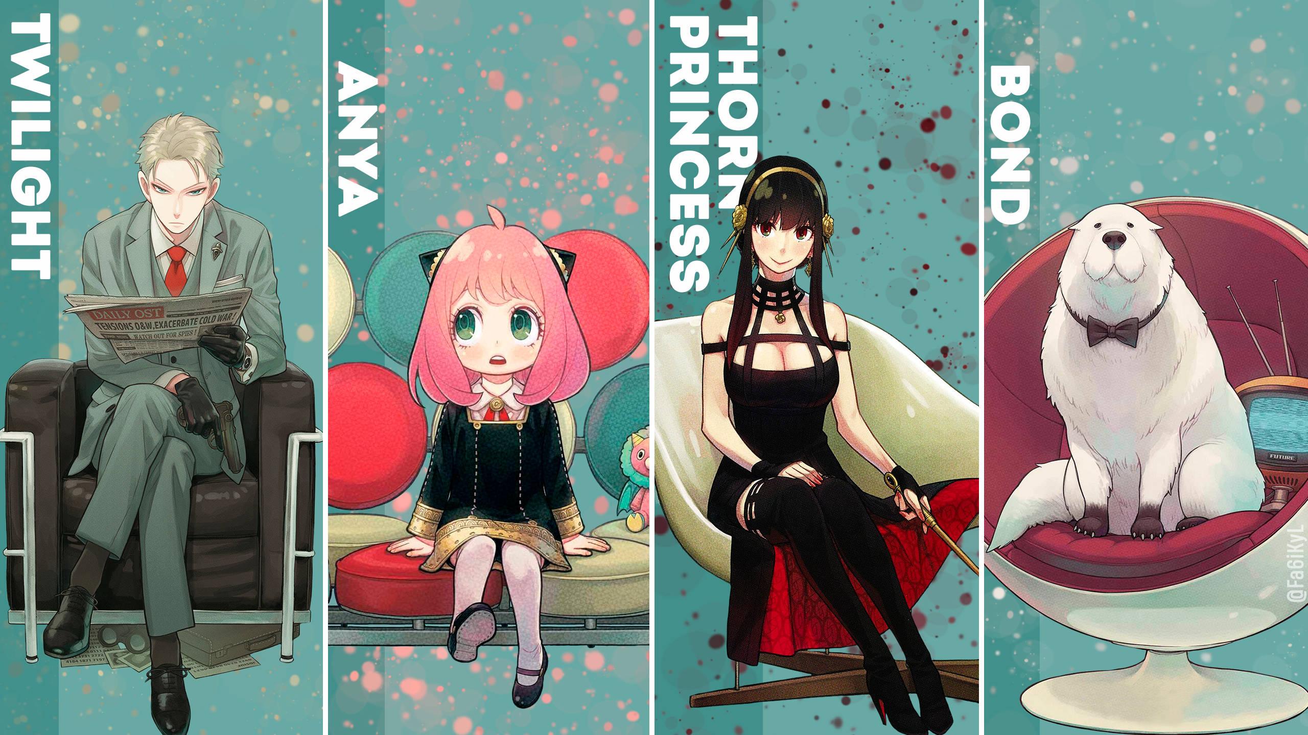 Spy X Family Character Poster — 2560x1440 wallpaper