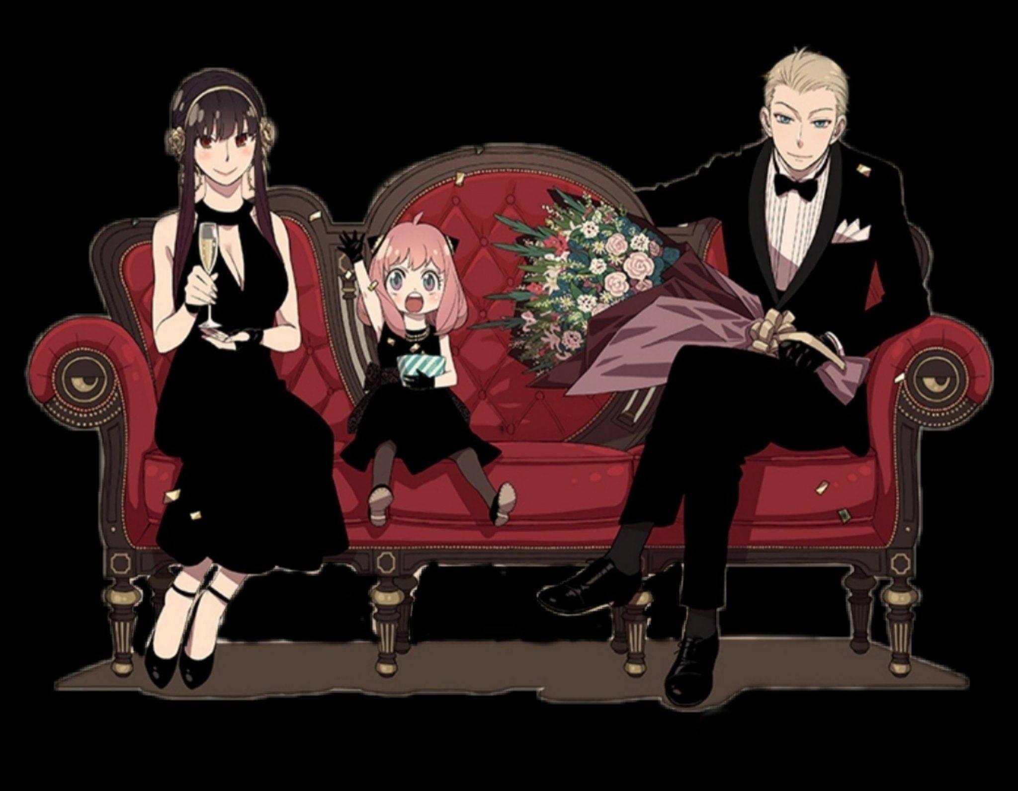 Spy X Family Matching Black Outfit — 2048x1592 wallpaper