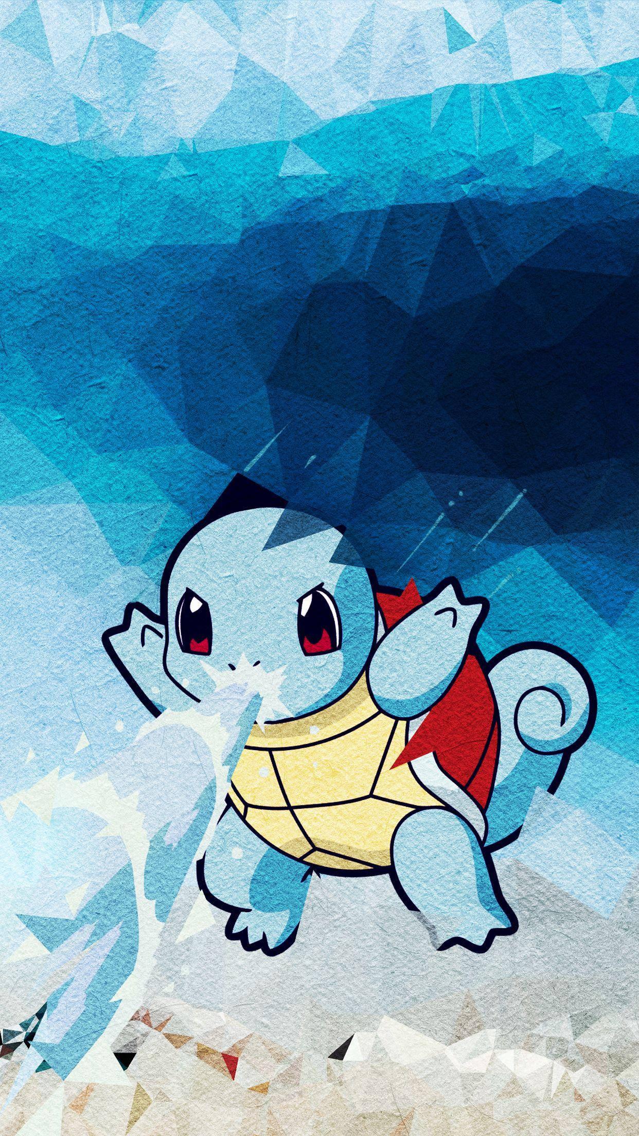 Squirtle Water Gun Pokemon Iphone — 1242x2208 wallpaper