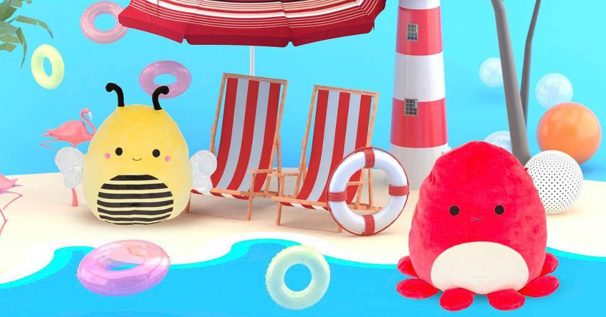 Squishmallows In Beach — 1200x628 wallpaper