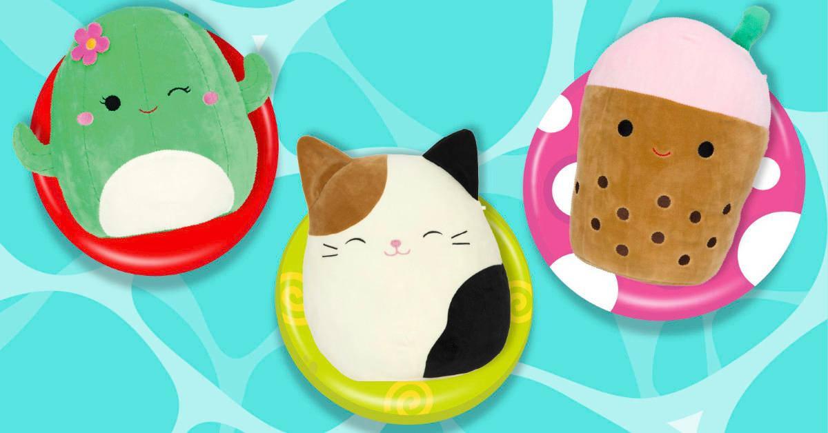Squishmallows In Swimming Pool — 1200x628 wallpaper