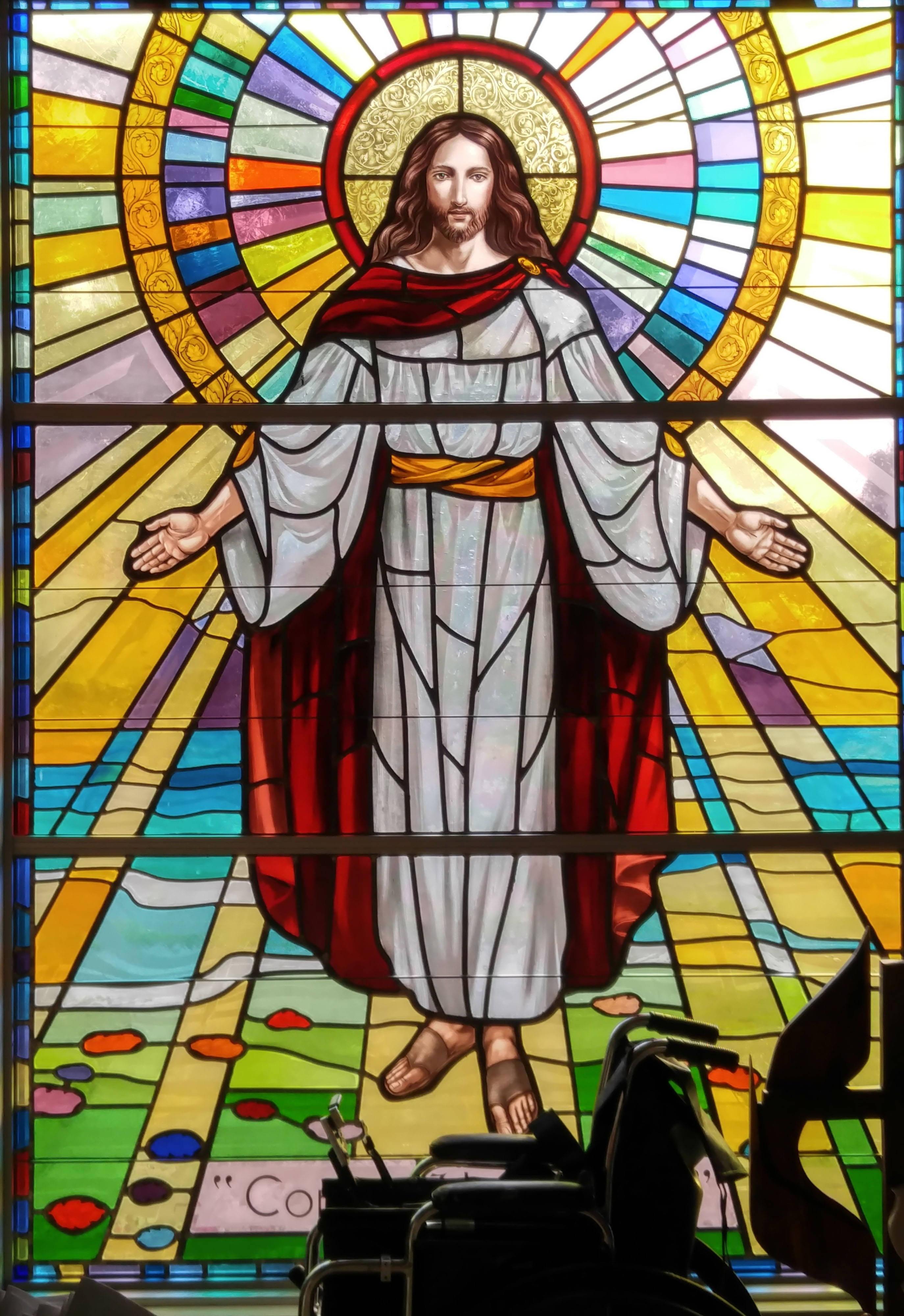 Stained Glass Jesus Phone — 2748x4000 wallpaper