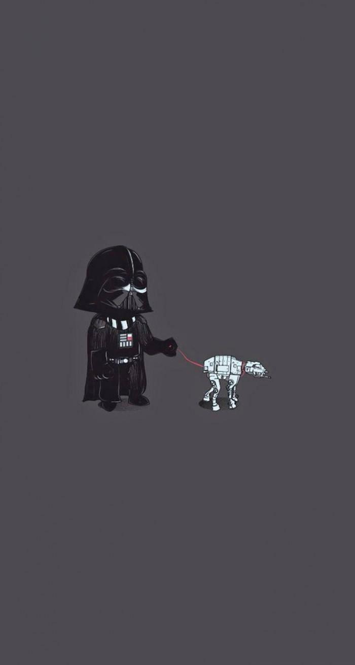 Star Wars Darth Vader AT-AT Funny Phone — 700x1309 wallpaper