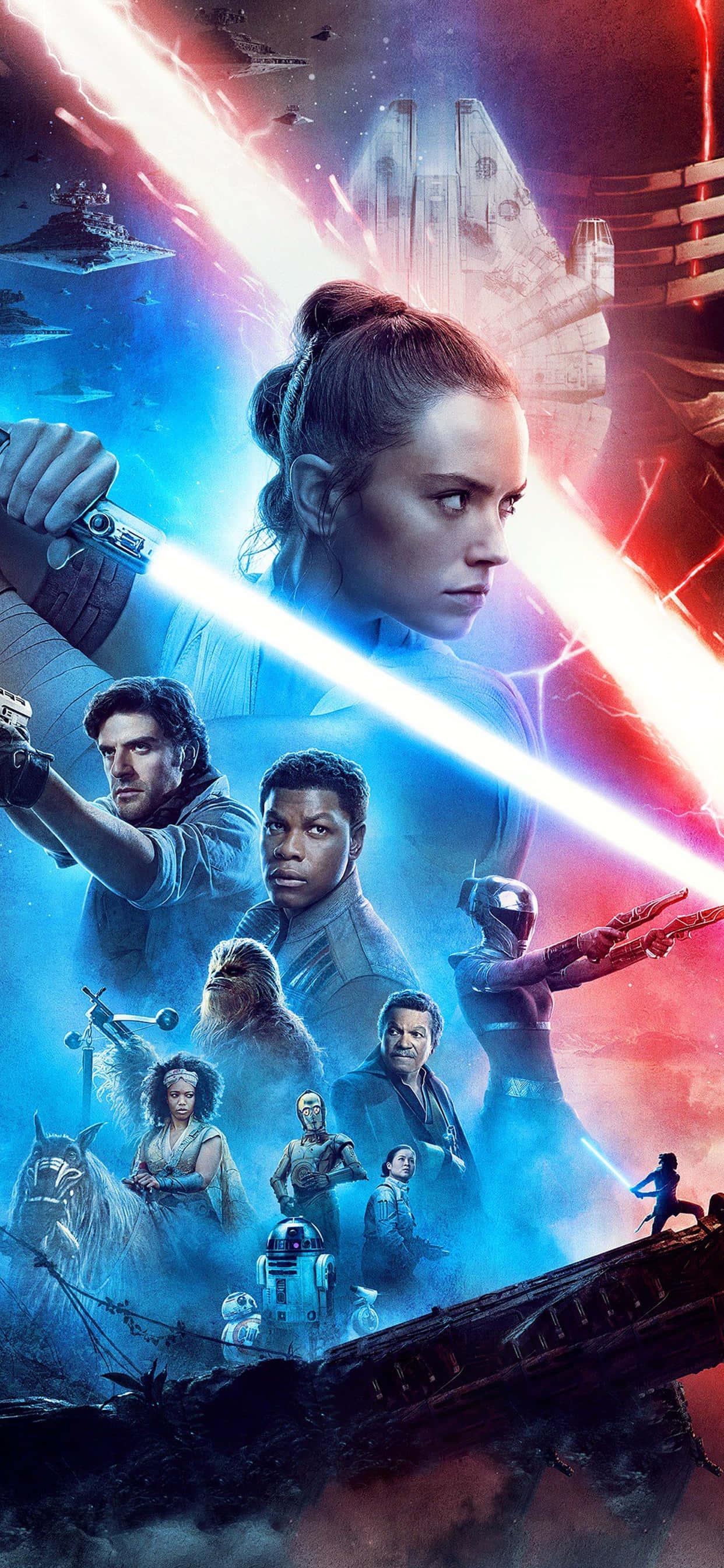 Star Wars Rey And Companions Background