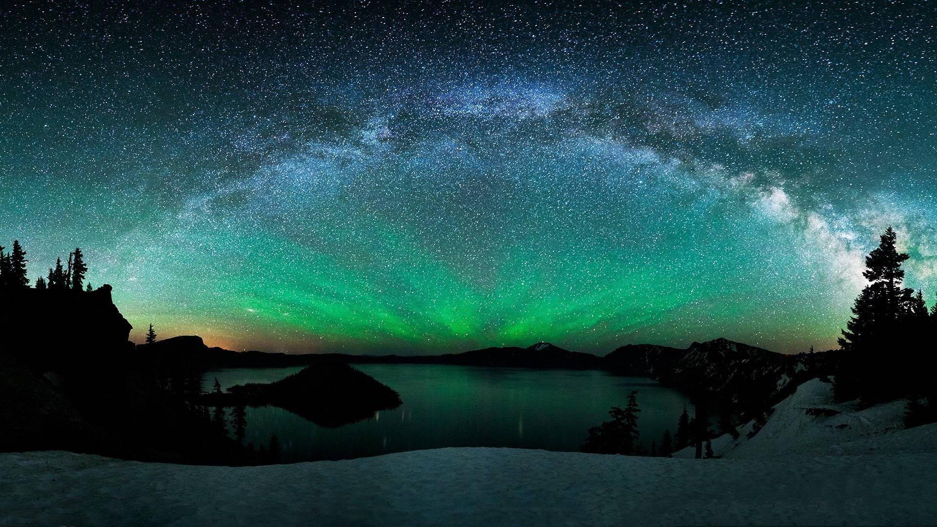 Stars And Northern Lights — 1920x1080 wallpaper