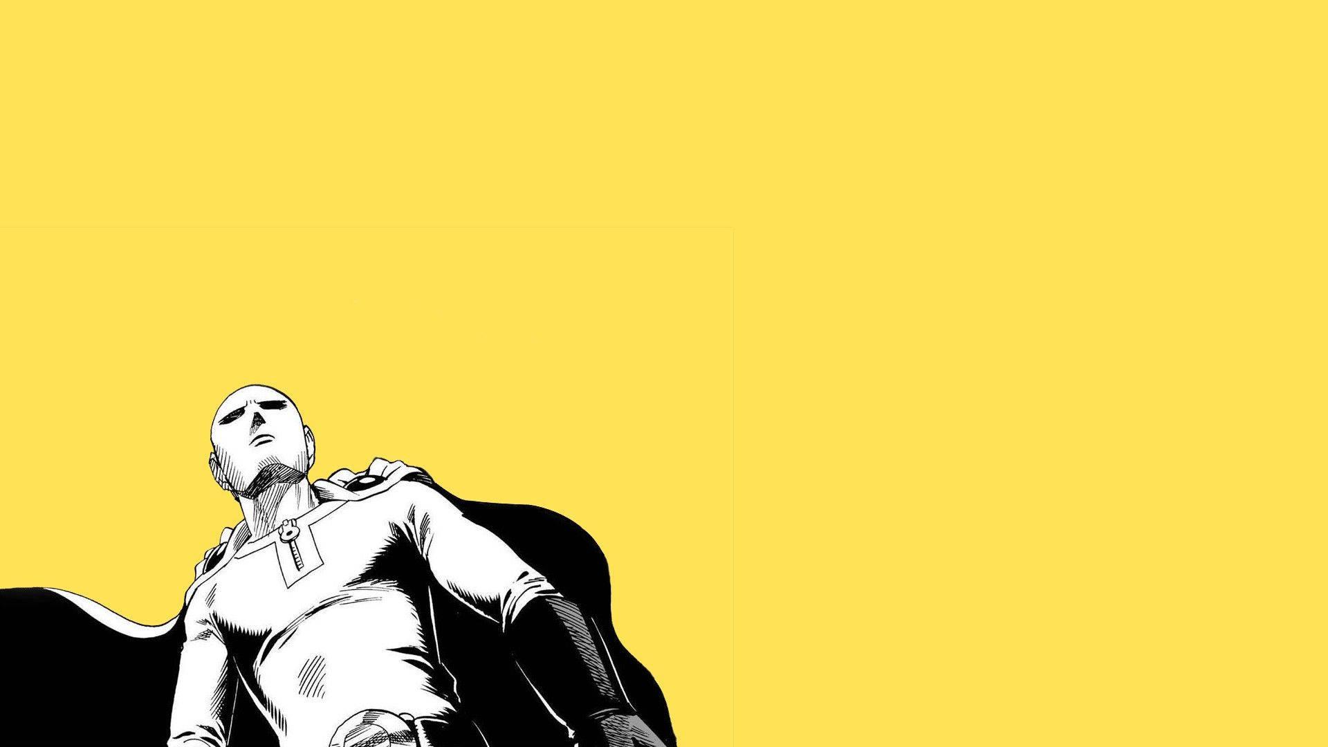 Stay calm and never give up with One Punch Man's Saitama. — 1920x1080 wallpaper