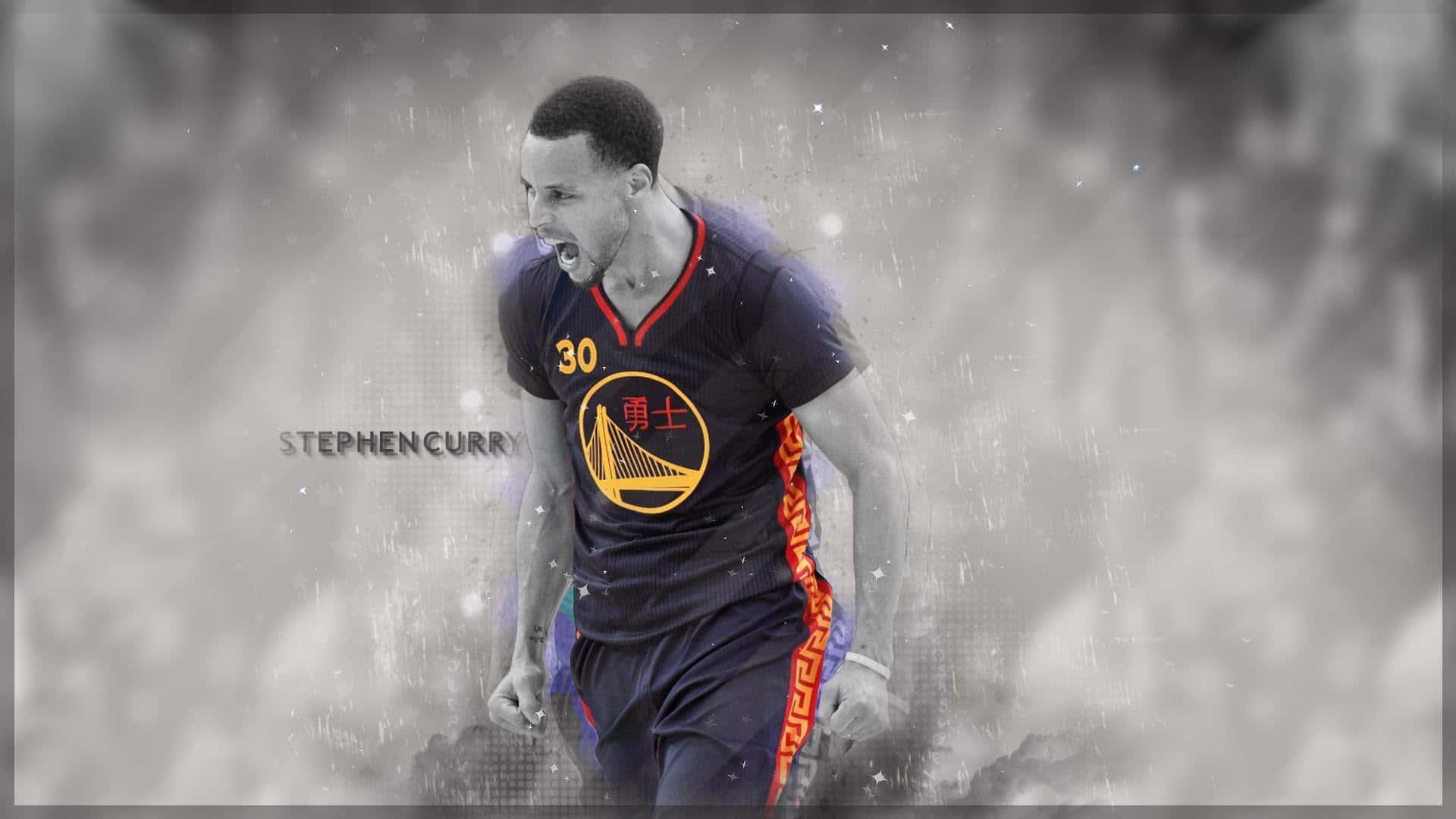 Stephen Curry in action during a basketball game — 1920x1080 wallpaper