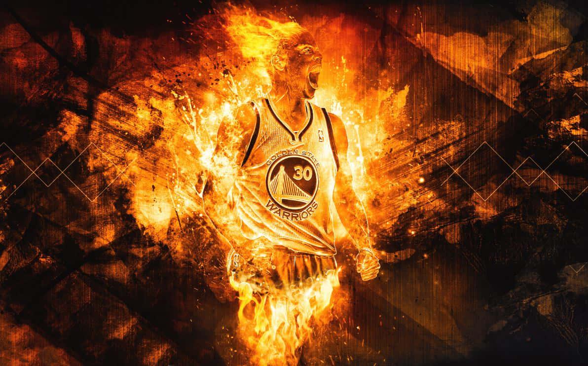 Stephen Curry in action on the basketball court — 1192x742 wallpaper