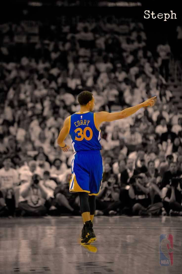 Stephen Curry In Gray Background — 736x1105 wallpaper