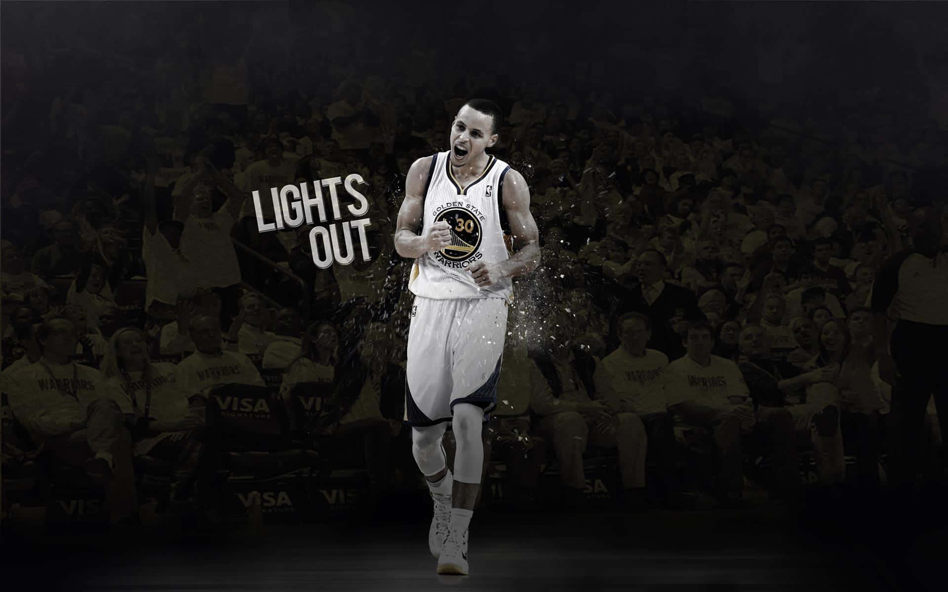 Stephen Curry shooting a basketball during a game. — 1920x1200 wallpaper