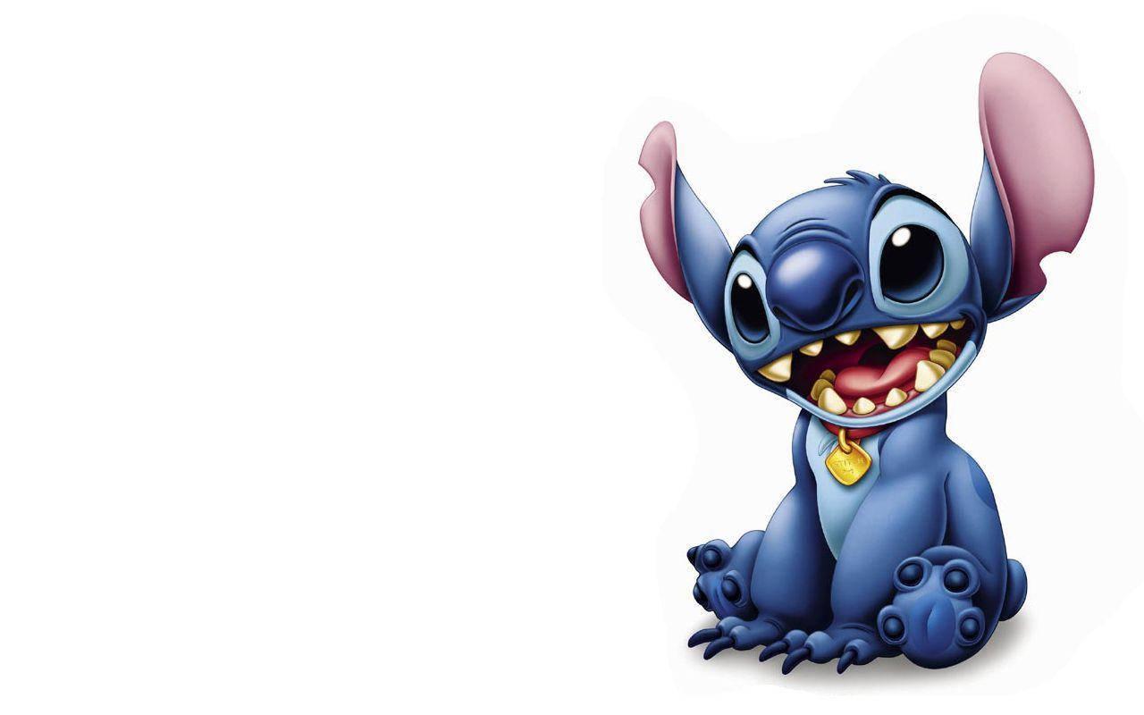 Stitch poses for a CGI artwork