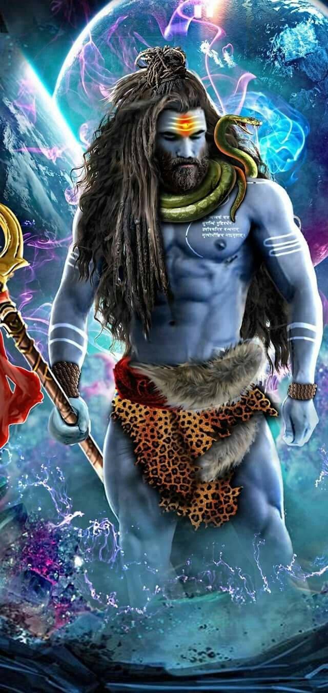 Starker mahadev in hd digitalkunst