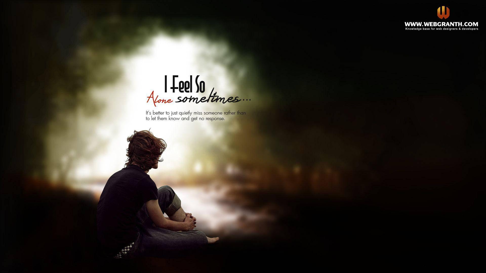 Stunning Alone Boy Quotes — 1920x1080 wallpaper