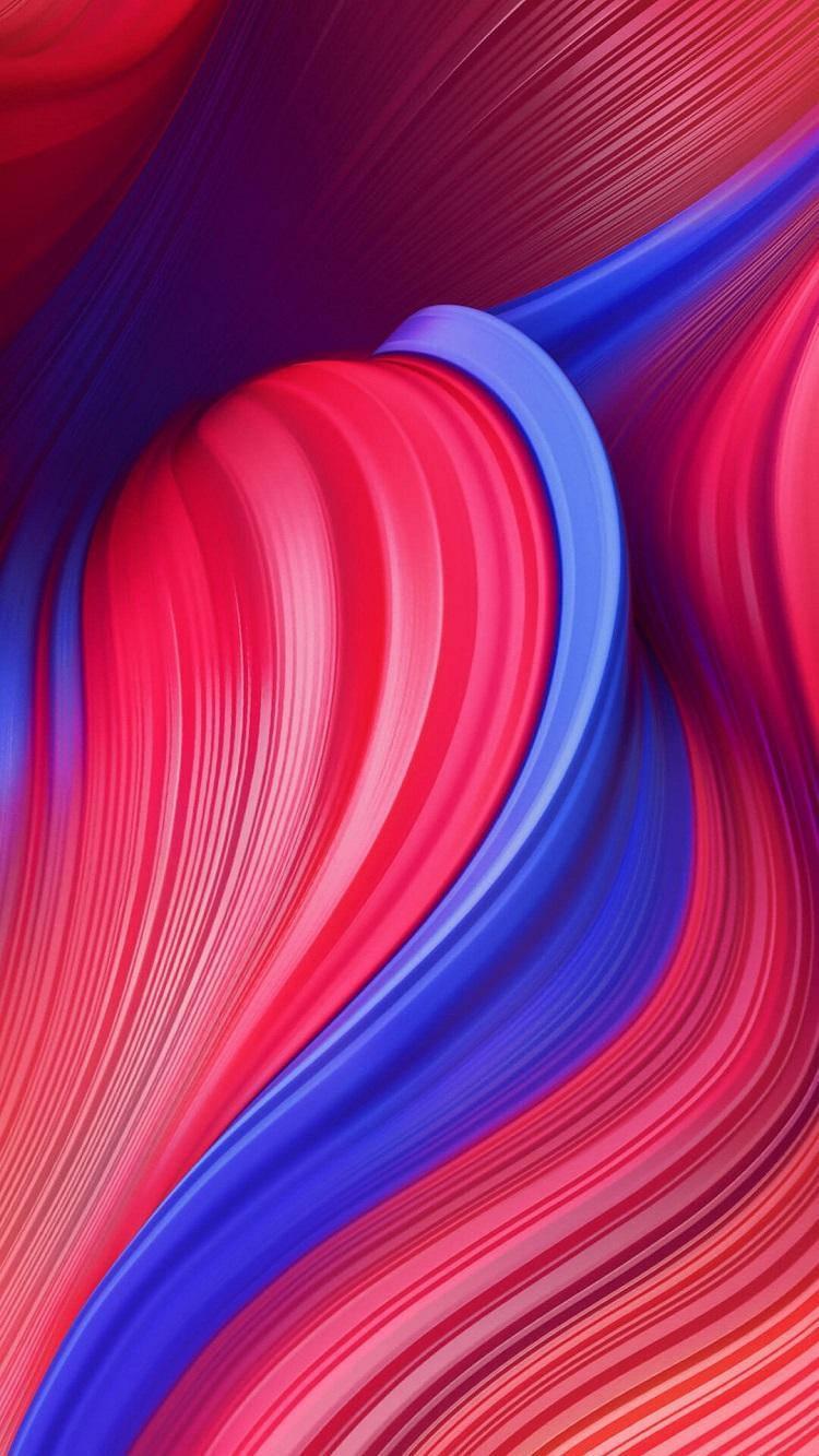 Stunning Redmi 9 in Vibrant Pink and Blue Streaks. — 750x1333 wallpaper