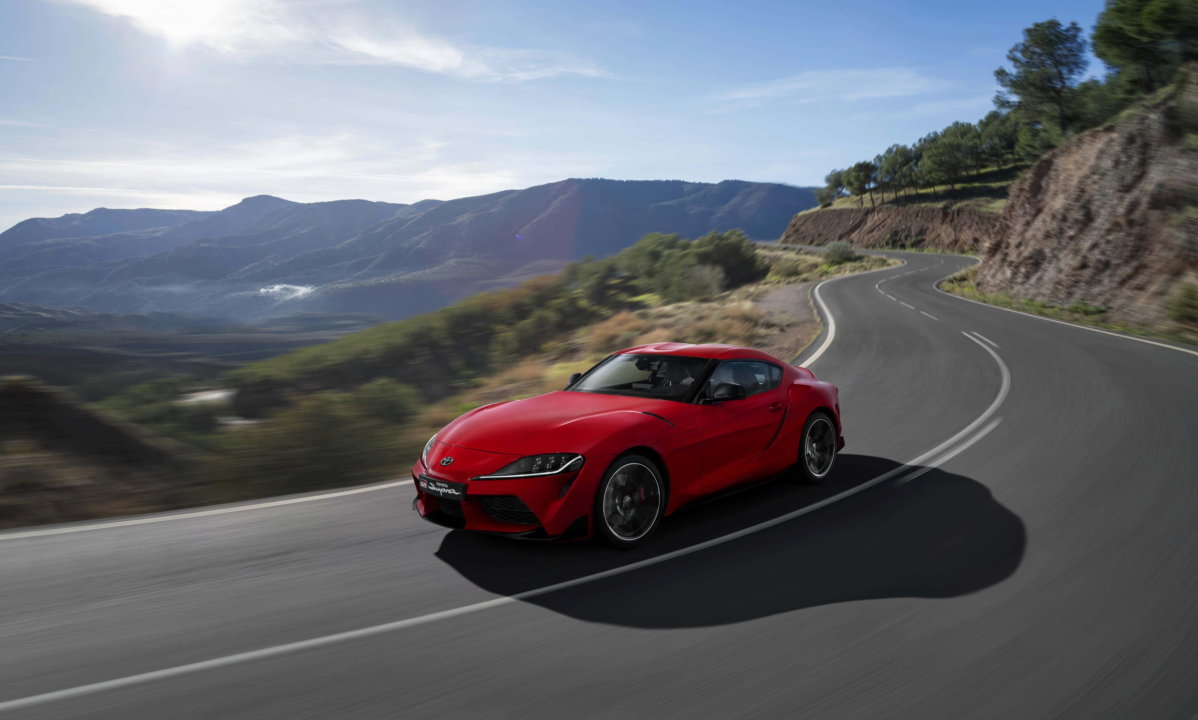 Stunning Supra Car in Vibrant Landscape — 4096x2462 wallpaper