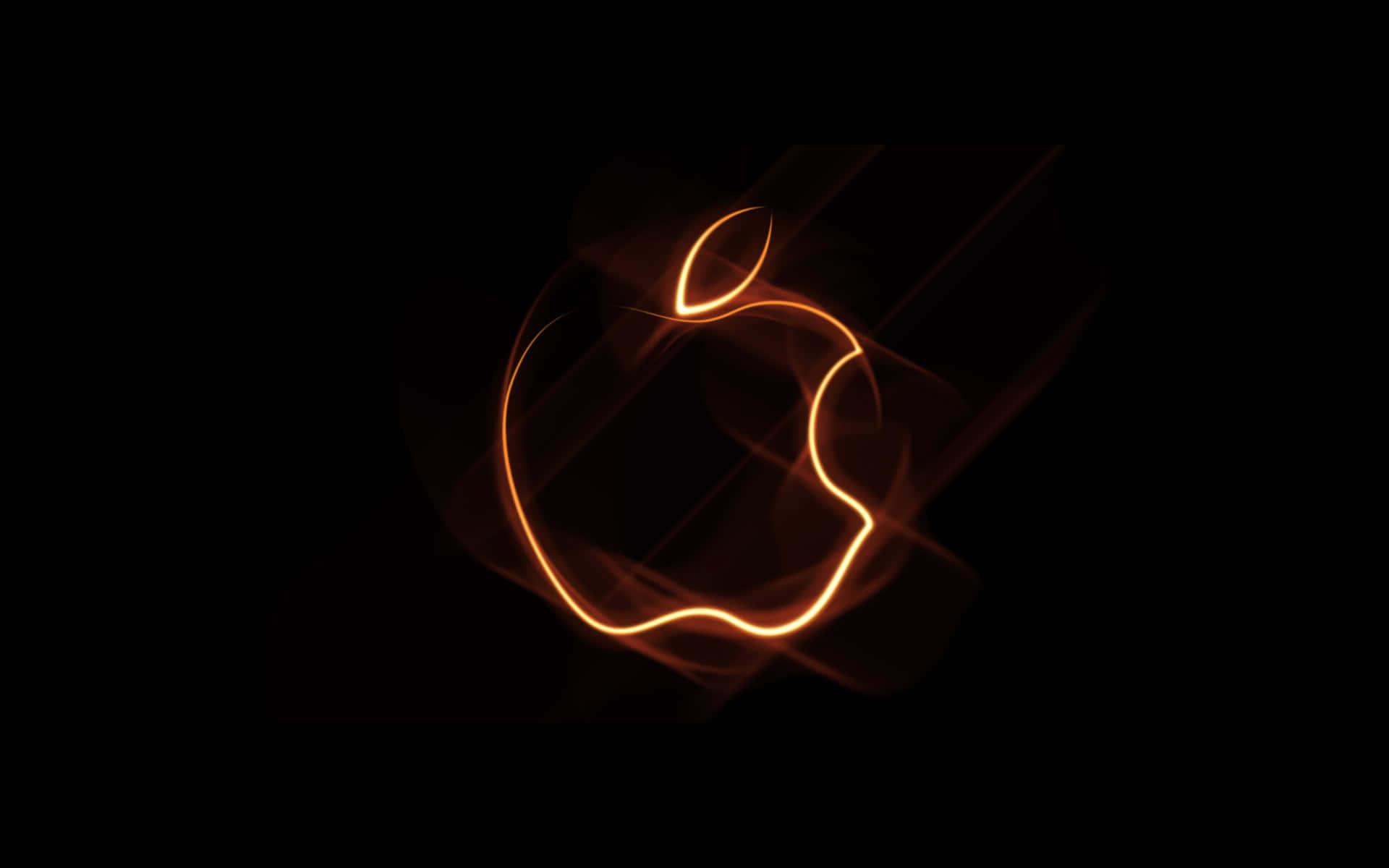 Stylish Apple Logo on Abstract Background — 1920x1200 wallpaper