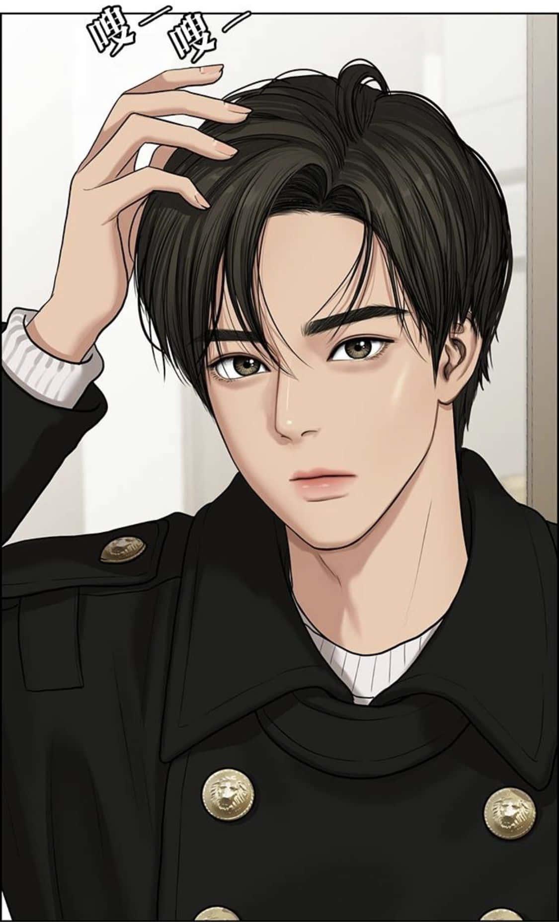 Suho Lee From True Beauty Handsome Boy Cartoon — 1125x1856 wallpaper