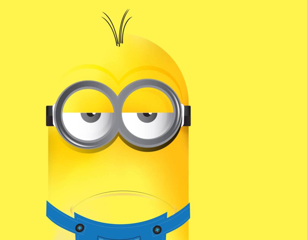 Sullen Minion 4K Cartoon — 1036x810 wallpaper