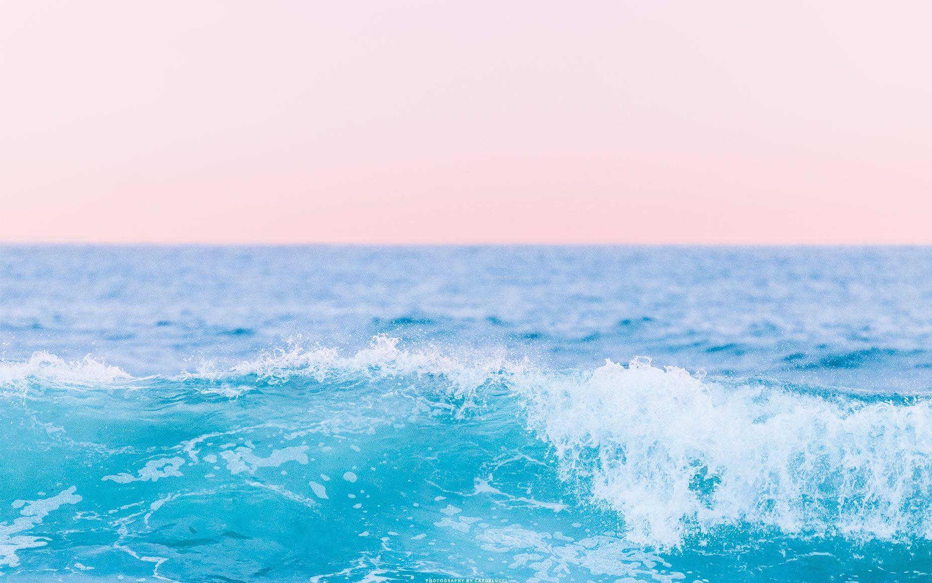 Summer Aesthetic Wave Splash — 1856x1161 wallpaper