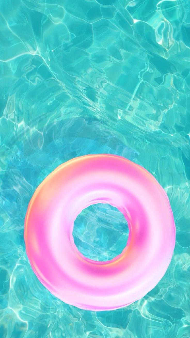 Summer iPhone Pink Inflatable — 736x1309 wallpaper