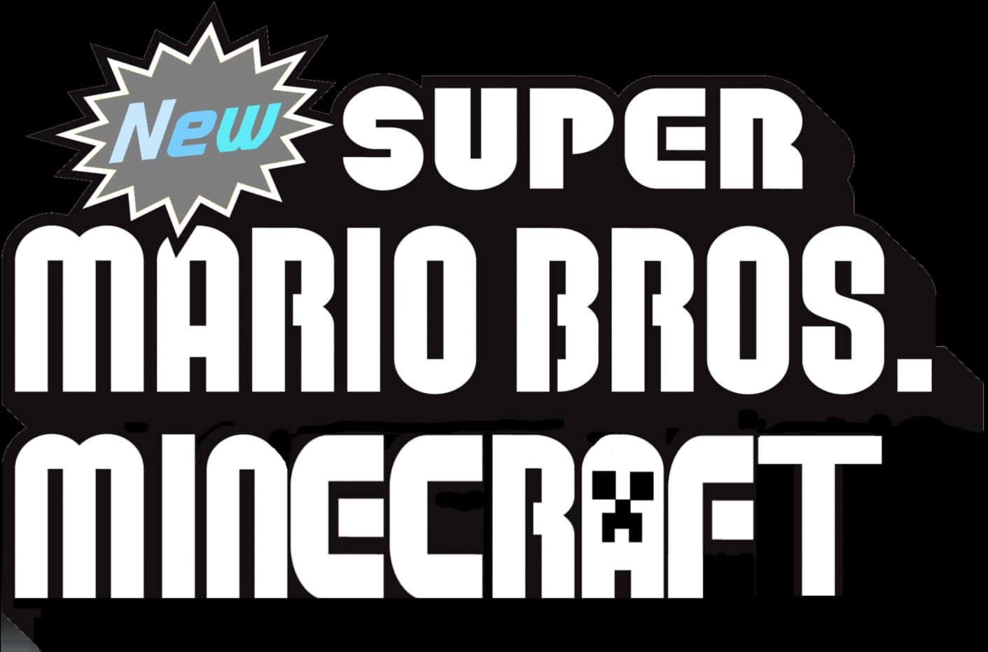 Super Mario Minecraft Mashup Logo — 1411x931 wallpaper