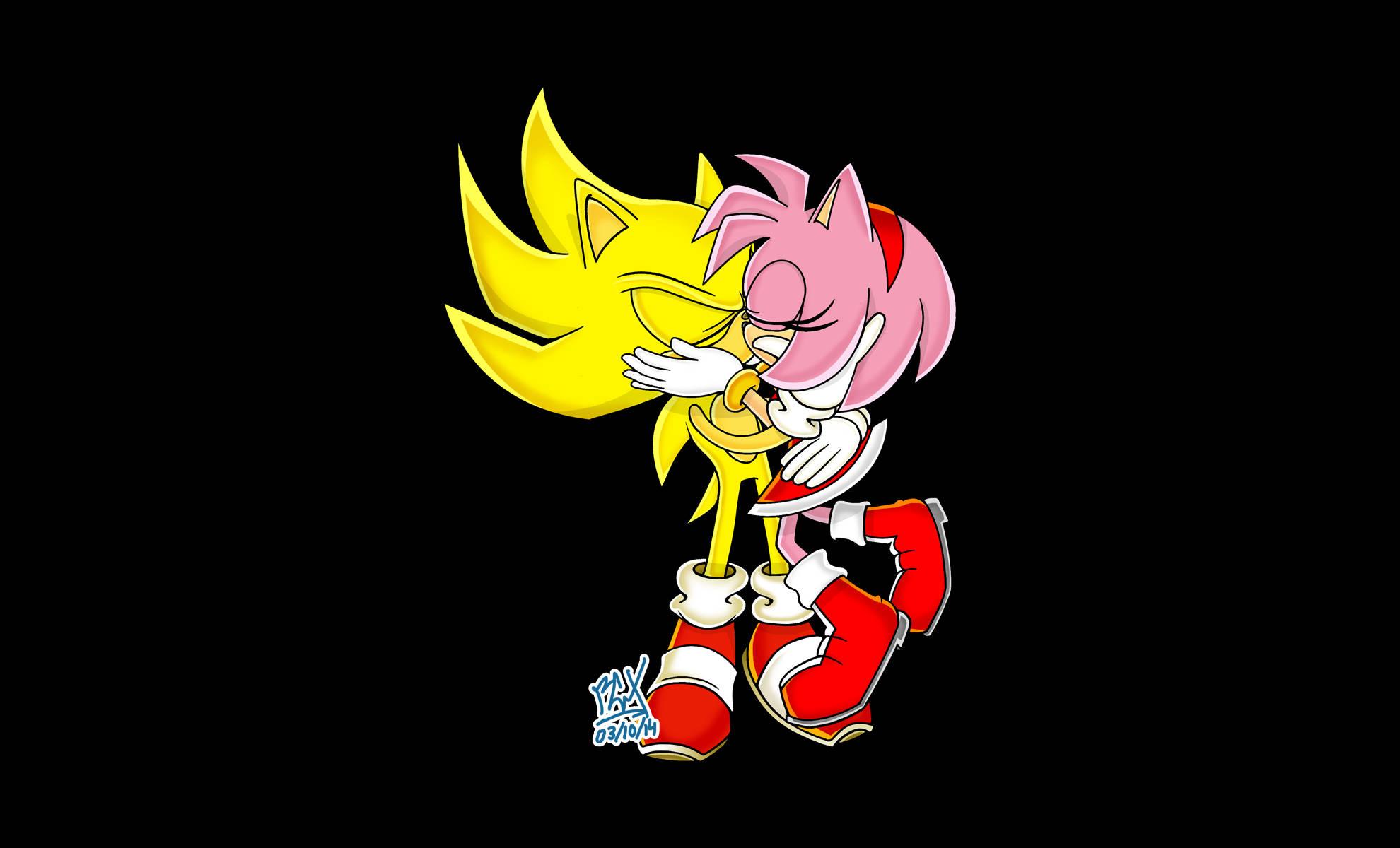 Super Sonic And Amy Rose — 1980x1200 wallpaper