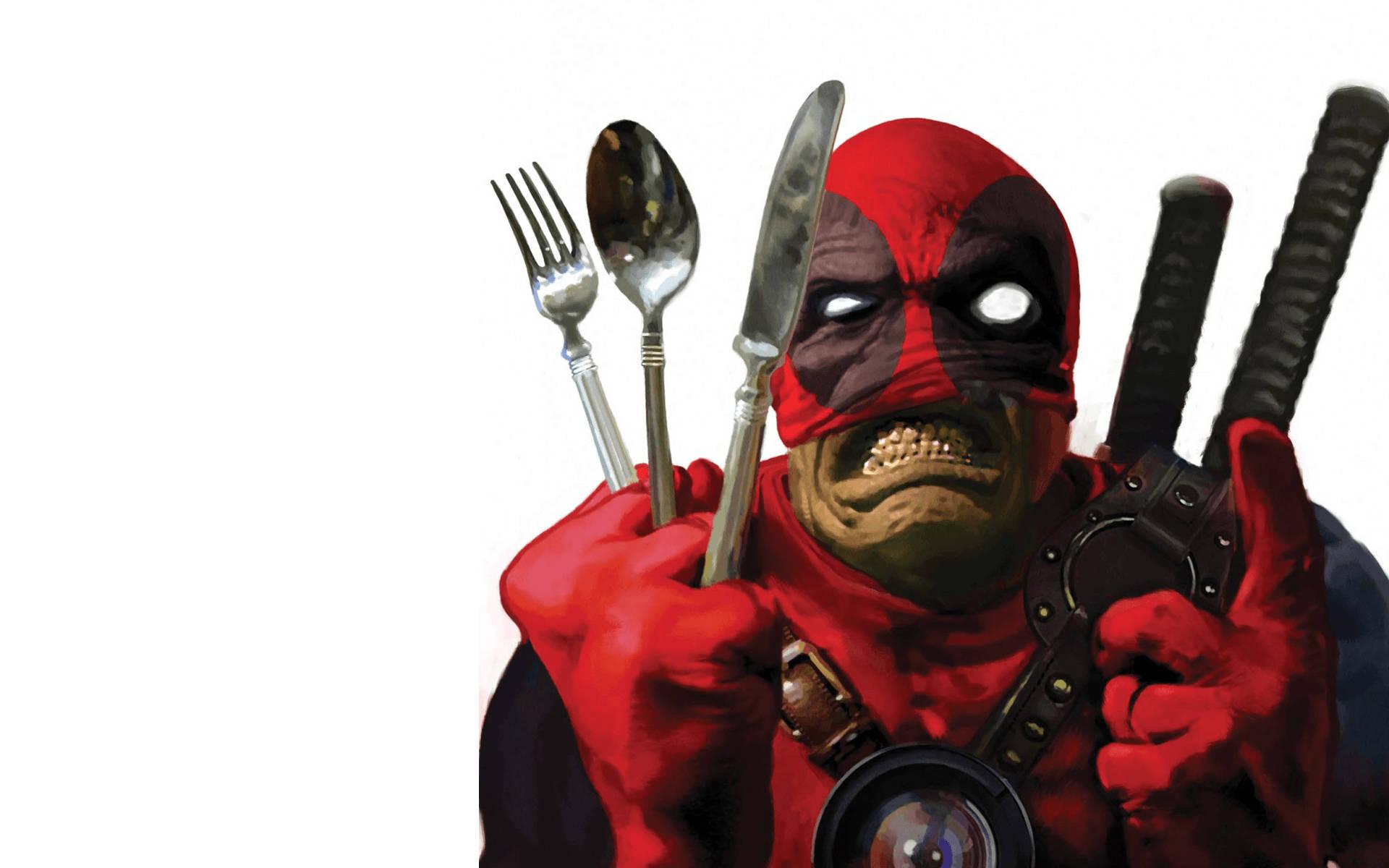 Superhero Deadpool Being Naughty — 1920x1200 wallpaper