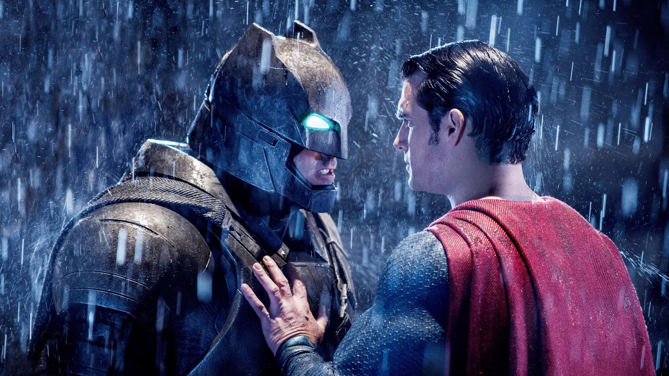 Superman ready to leap into action. — 2560x1440 wallpaper