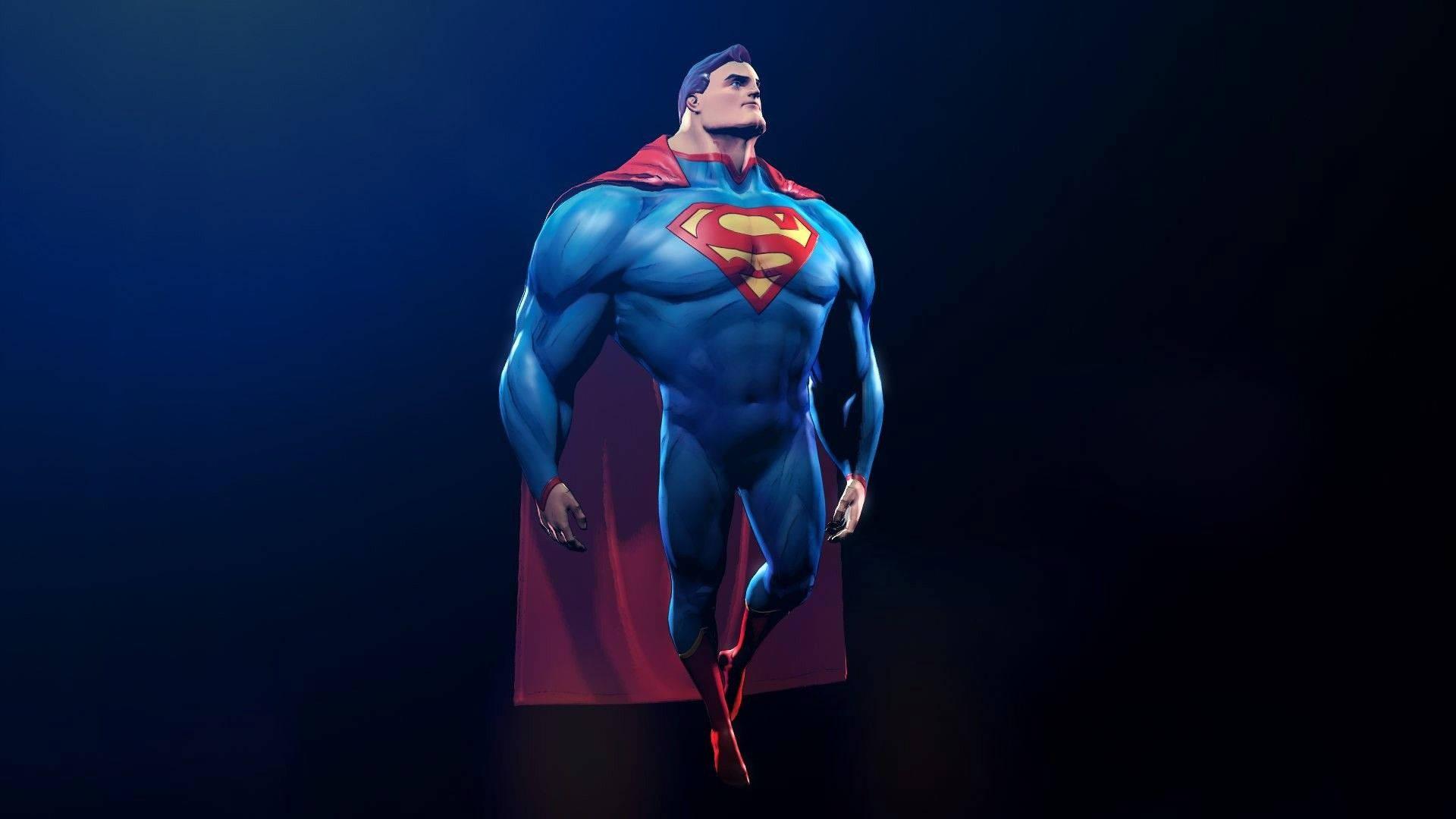 Superman stands atop a building, ready to protect the city. — 1920x1080 wallpaper