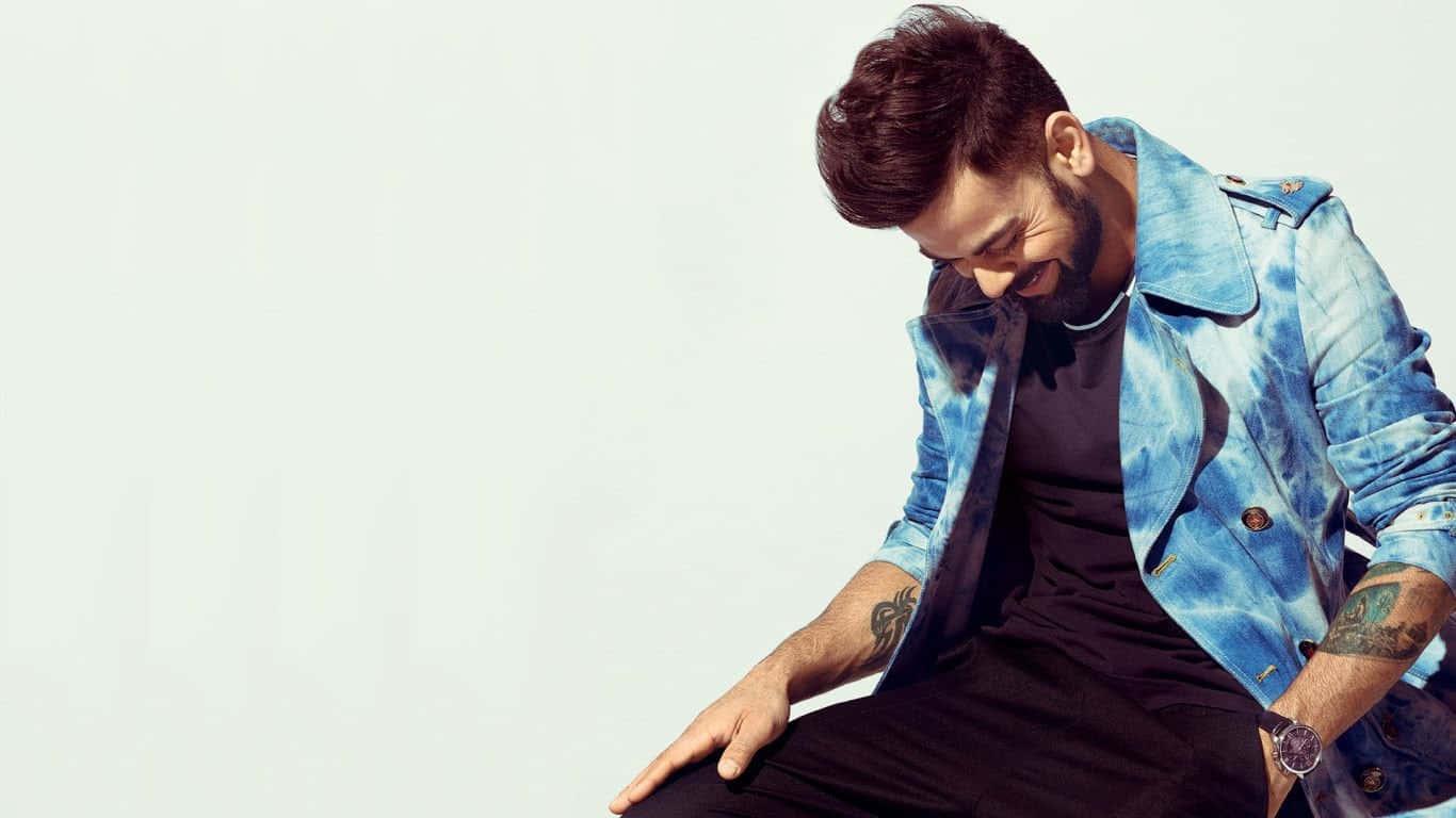 Superstar batsman Virat Kohli hits a six