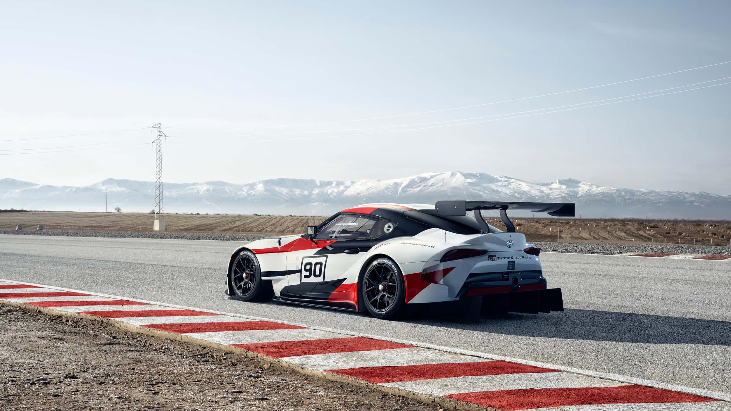 Supra Drifting on the Racetrack — 2500x1406 wallpaper