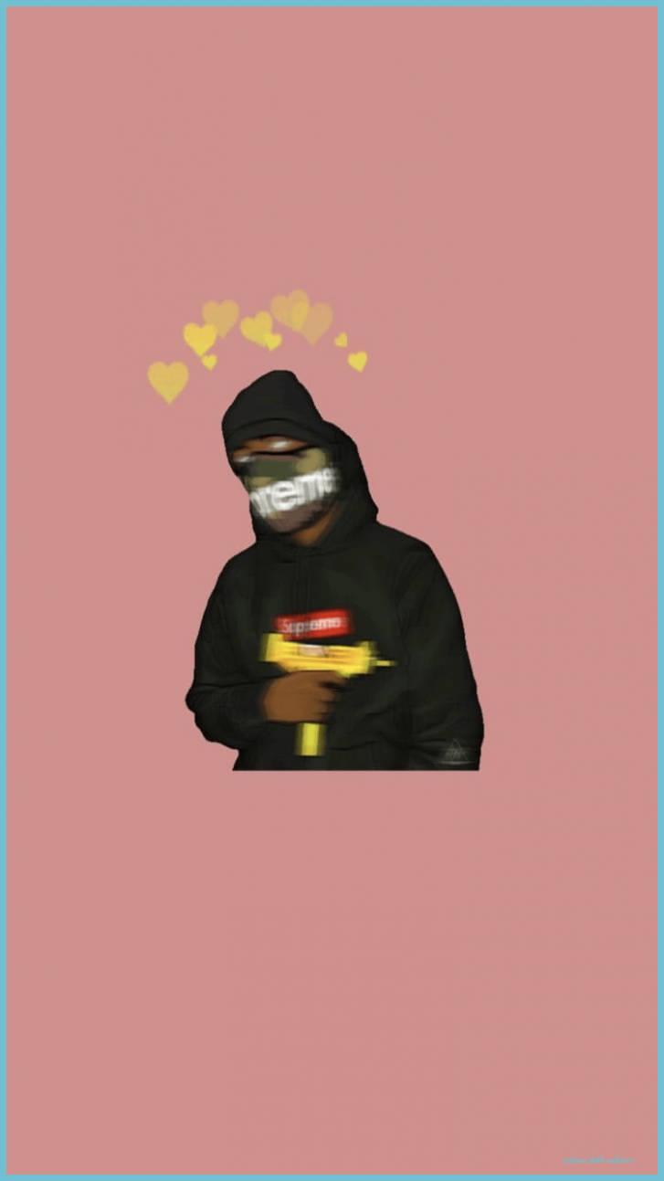 Supreme Jacket Cartoon Instagram Profile — 727x1293 wallpaper