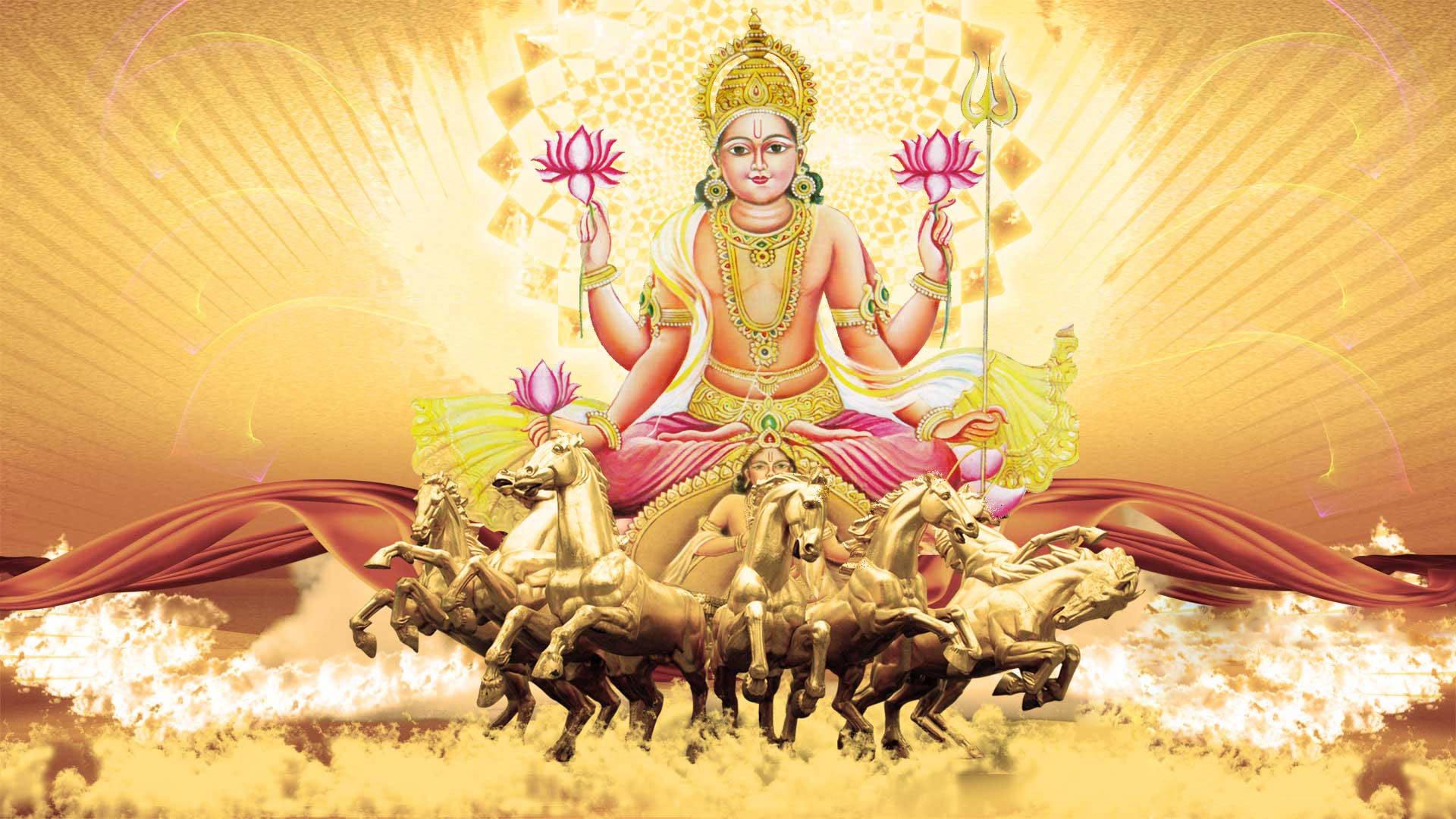 Surya Bhagwan Clouds And Sunrays — 1920x1080 wallpaper