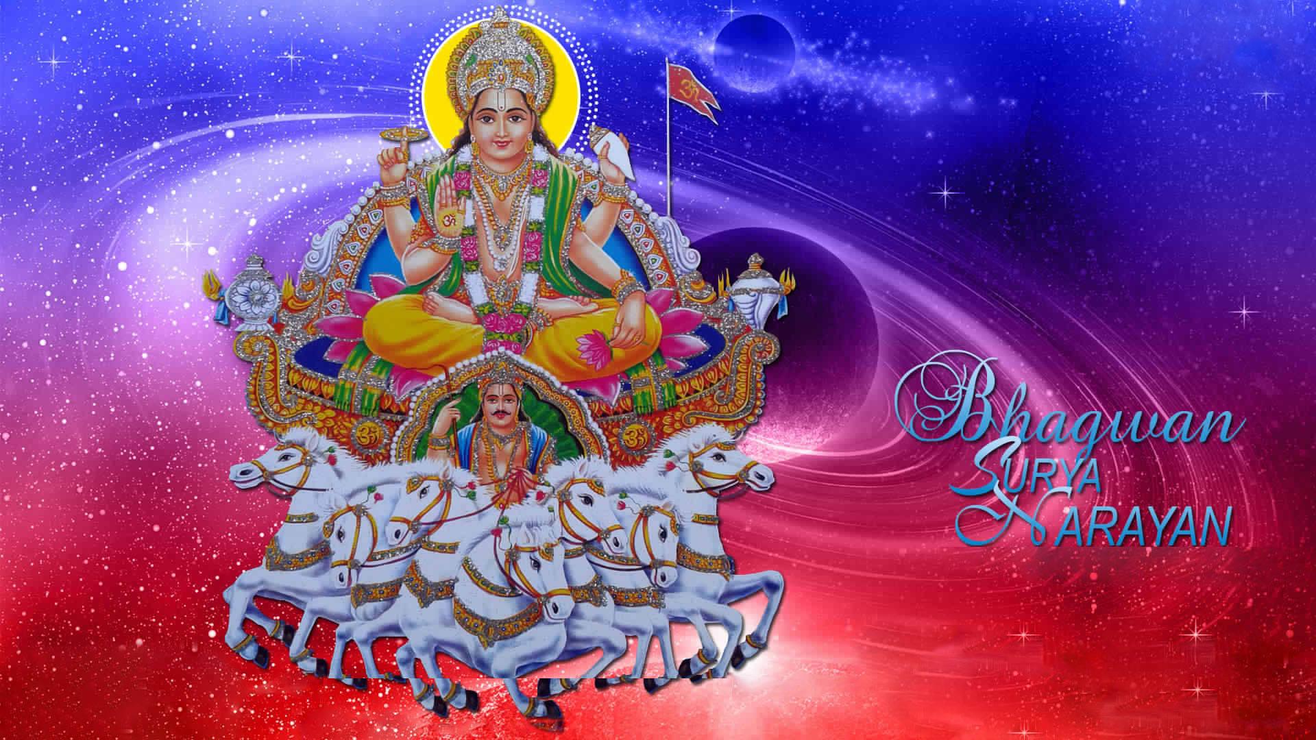 Surya Bhagwan Galaxy Background — 1920x1080 wallpaper