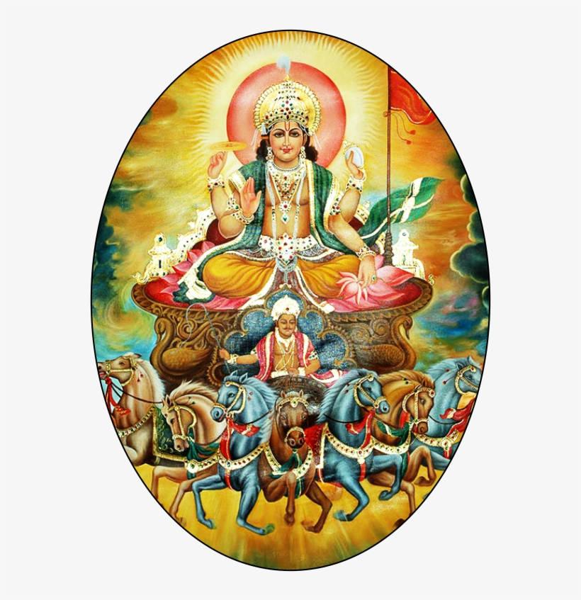 Surya Bhagwan In An Oval Shape — 820x847 wallpaper
