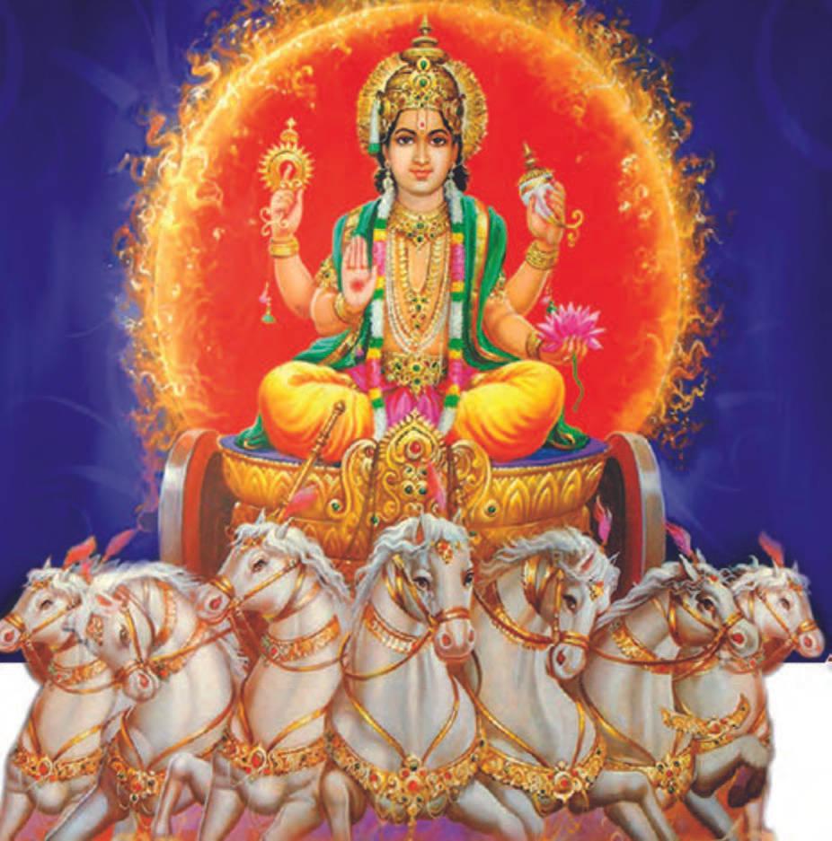 Surya Bhagwan Indigo Background — 926x937 wallpaper